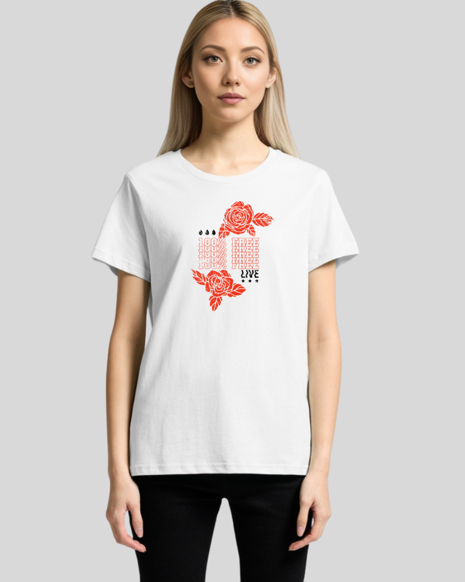 100% Free Bloom Women's T-Shirt