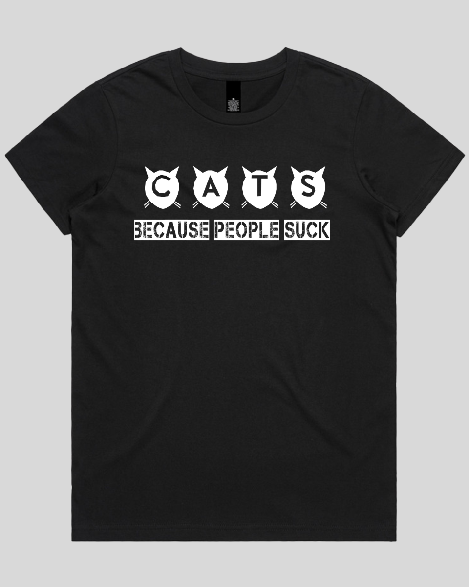 cats because people suck Women's T-Shirt