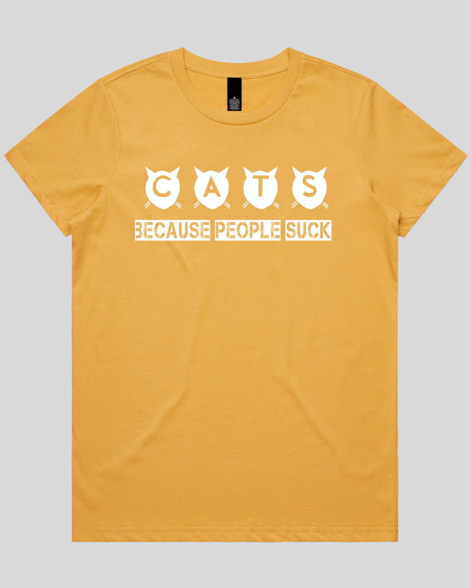 cats because people suck Women's T-Shirt