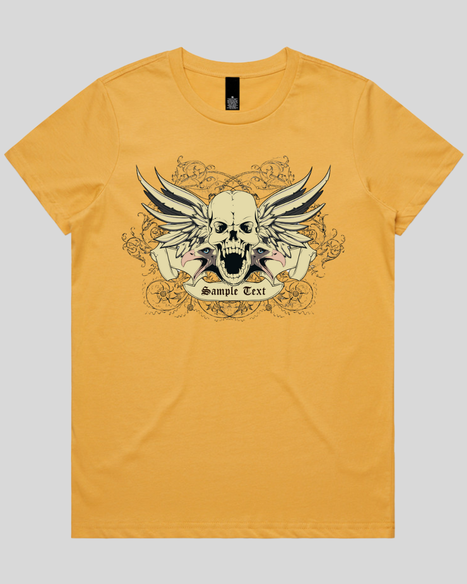 Wings of Vengeance Skull Women's T-Shirt