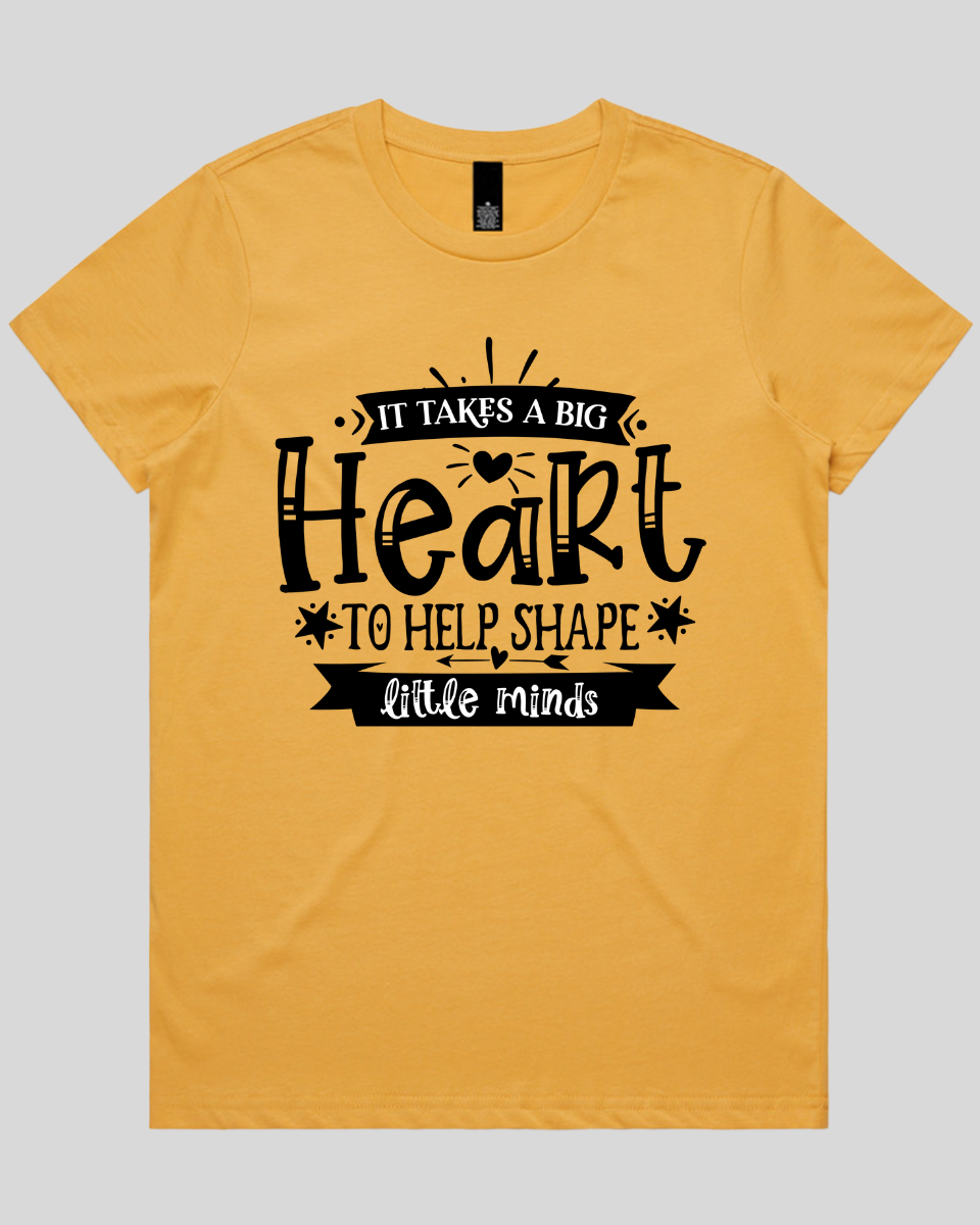 It takes a big heart to help shape little minds Women's T-Shirt