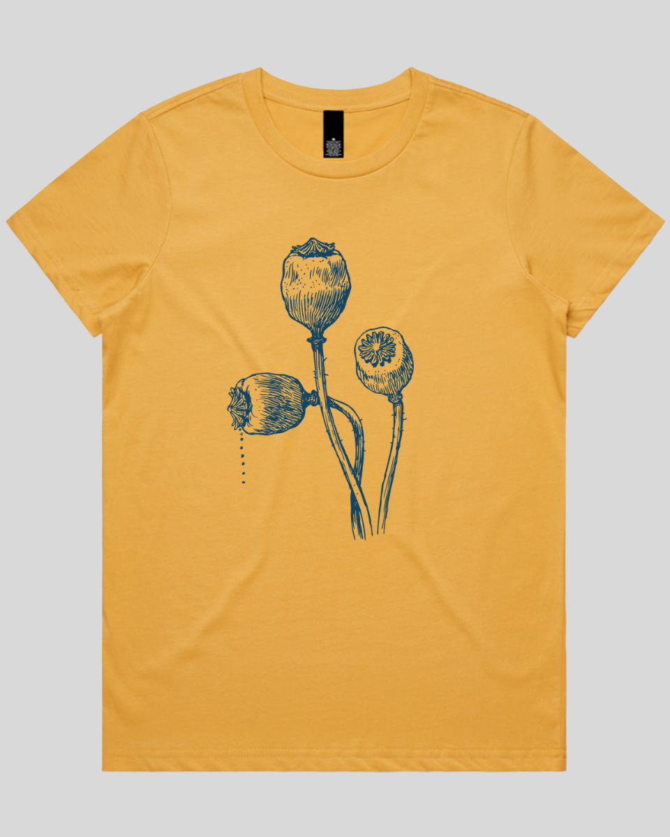 Vintage Poppy Stems Women's T-Shirt