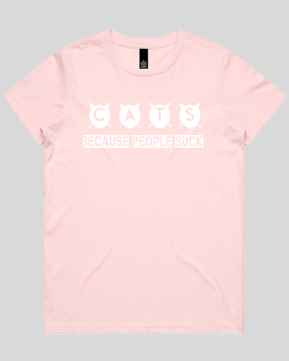 cats because people suck Women's T-Shirt