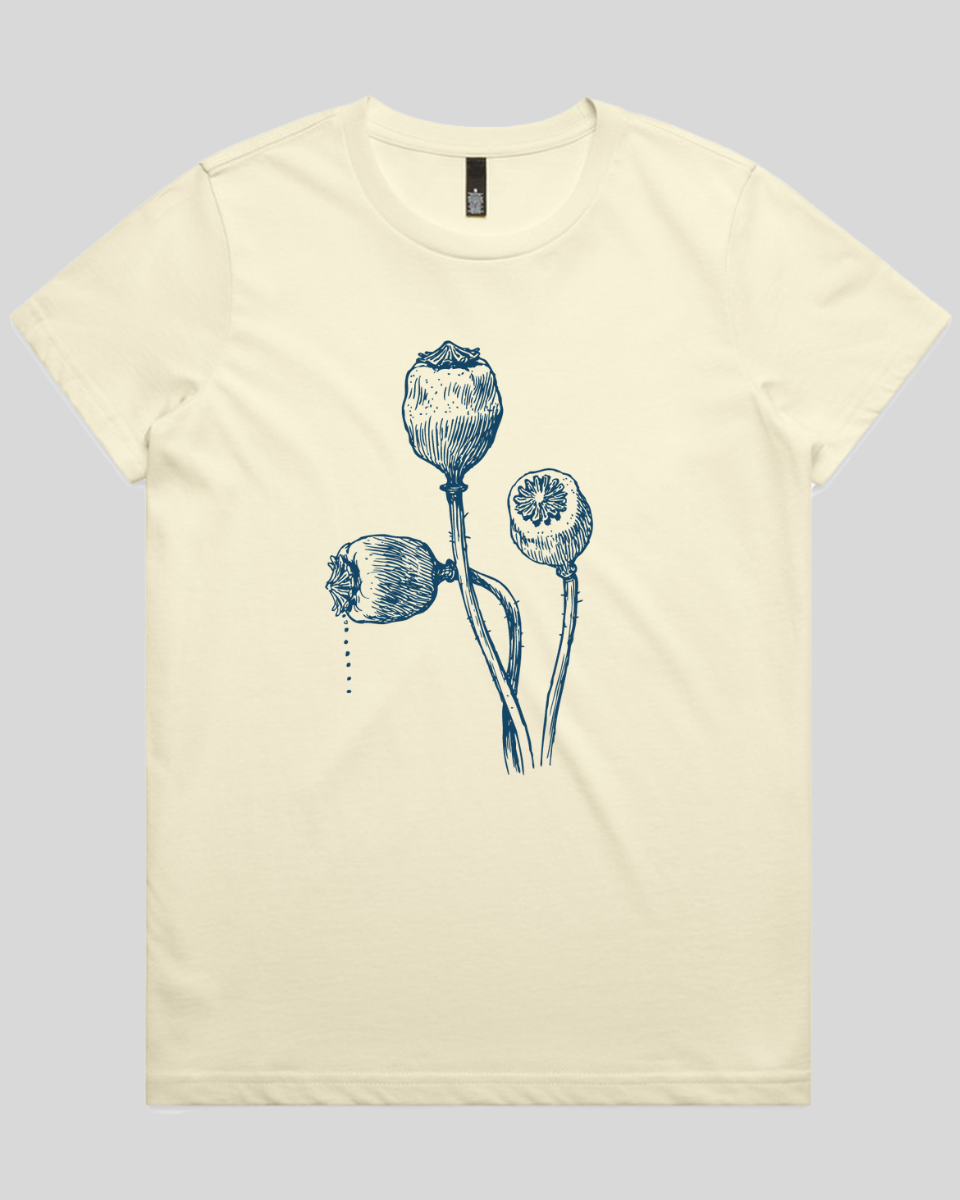 Vintage Poppy Stems Women's T-Shirt