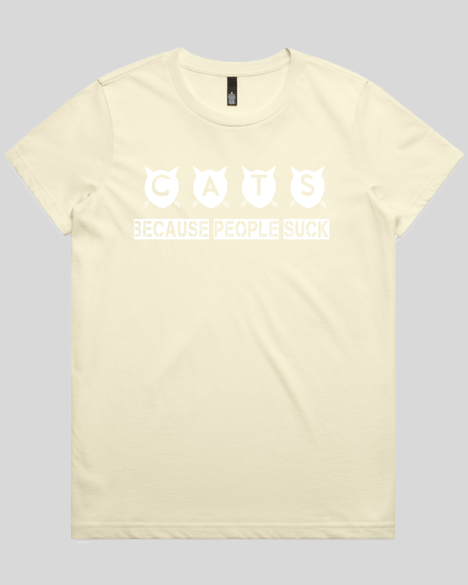 cats because people suck Women's T-Shirt