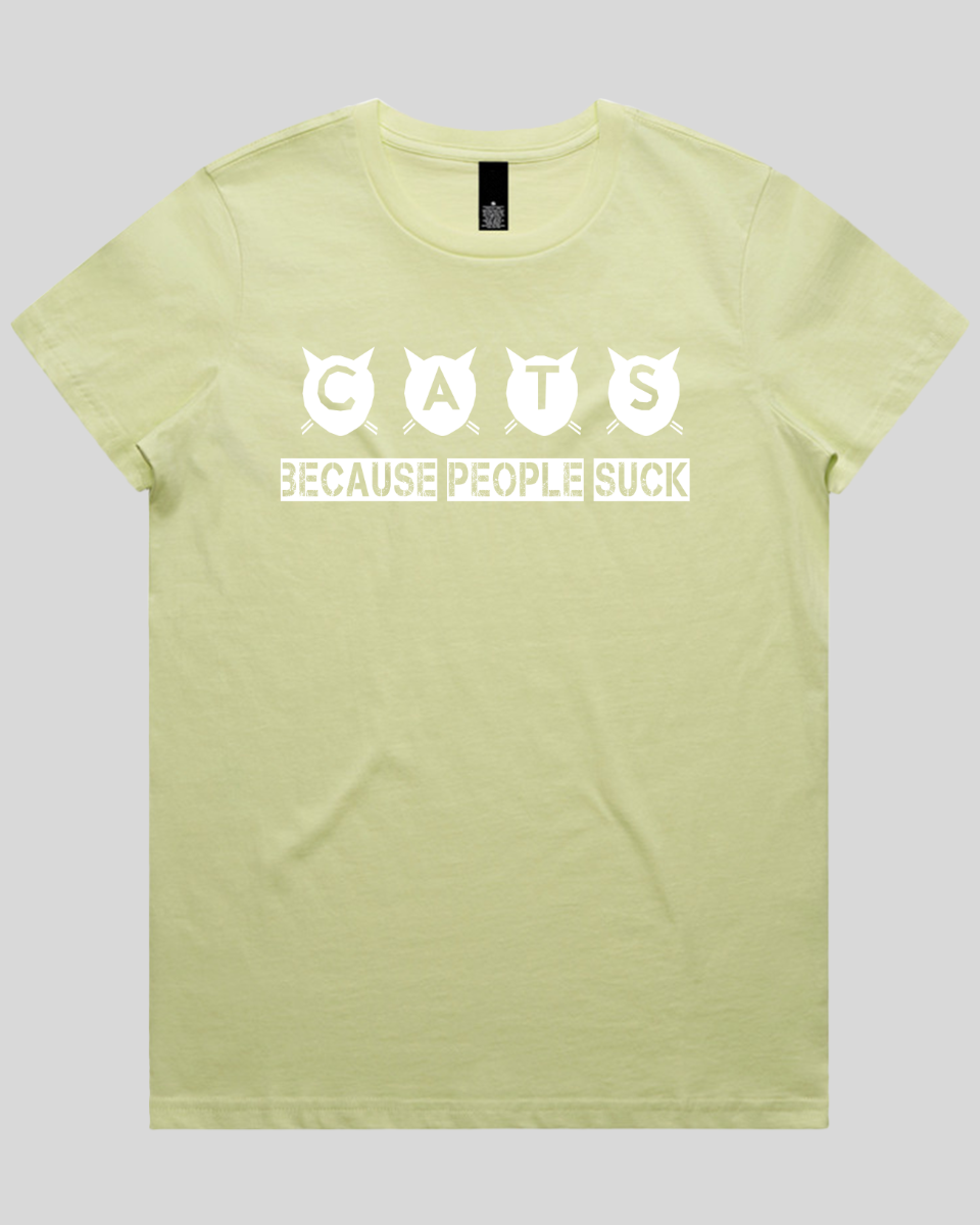 cats because people suck Women's T-Shirt