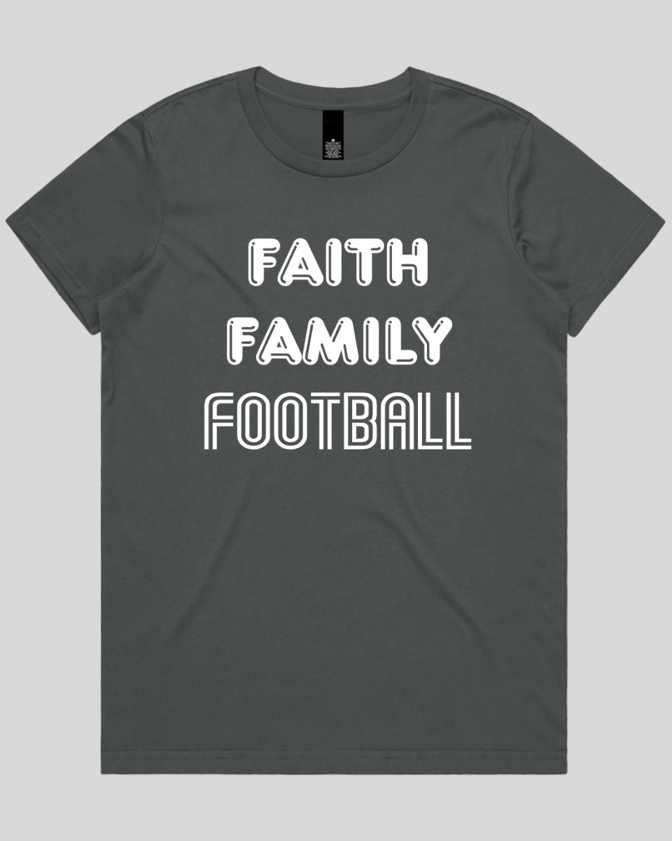 Faith family football Women's T-Shirt