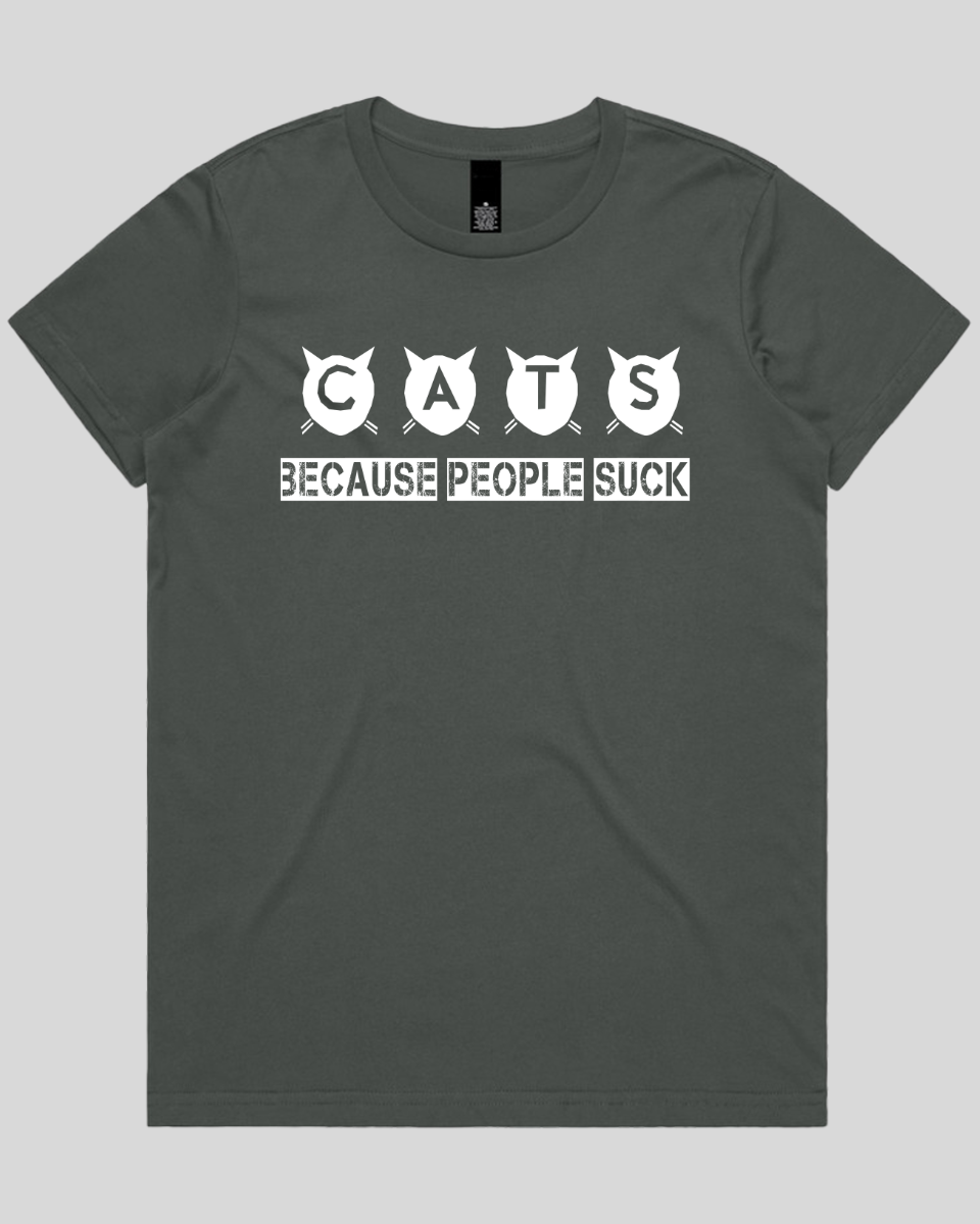 cats because people suck Women's T-Shirt