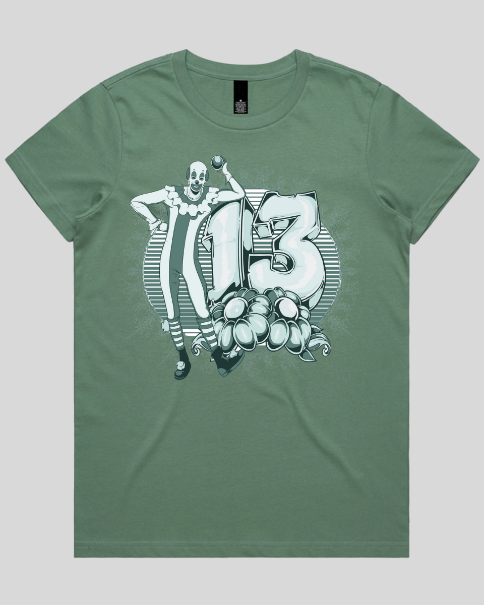 Lucky 13 Clown Women's T-Shirt