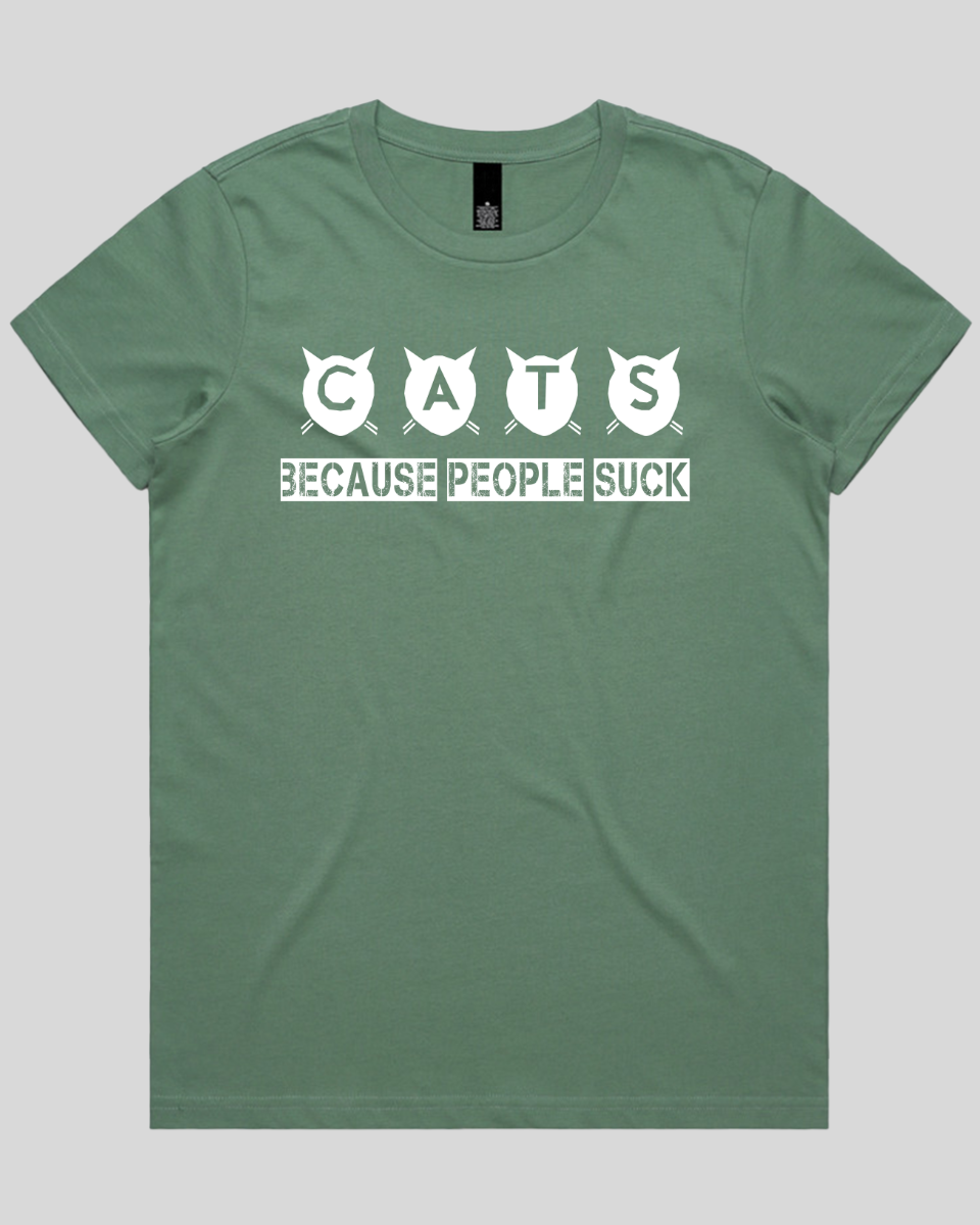 cats because people suck Women's T-Shirt