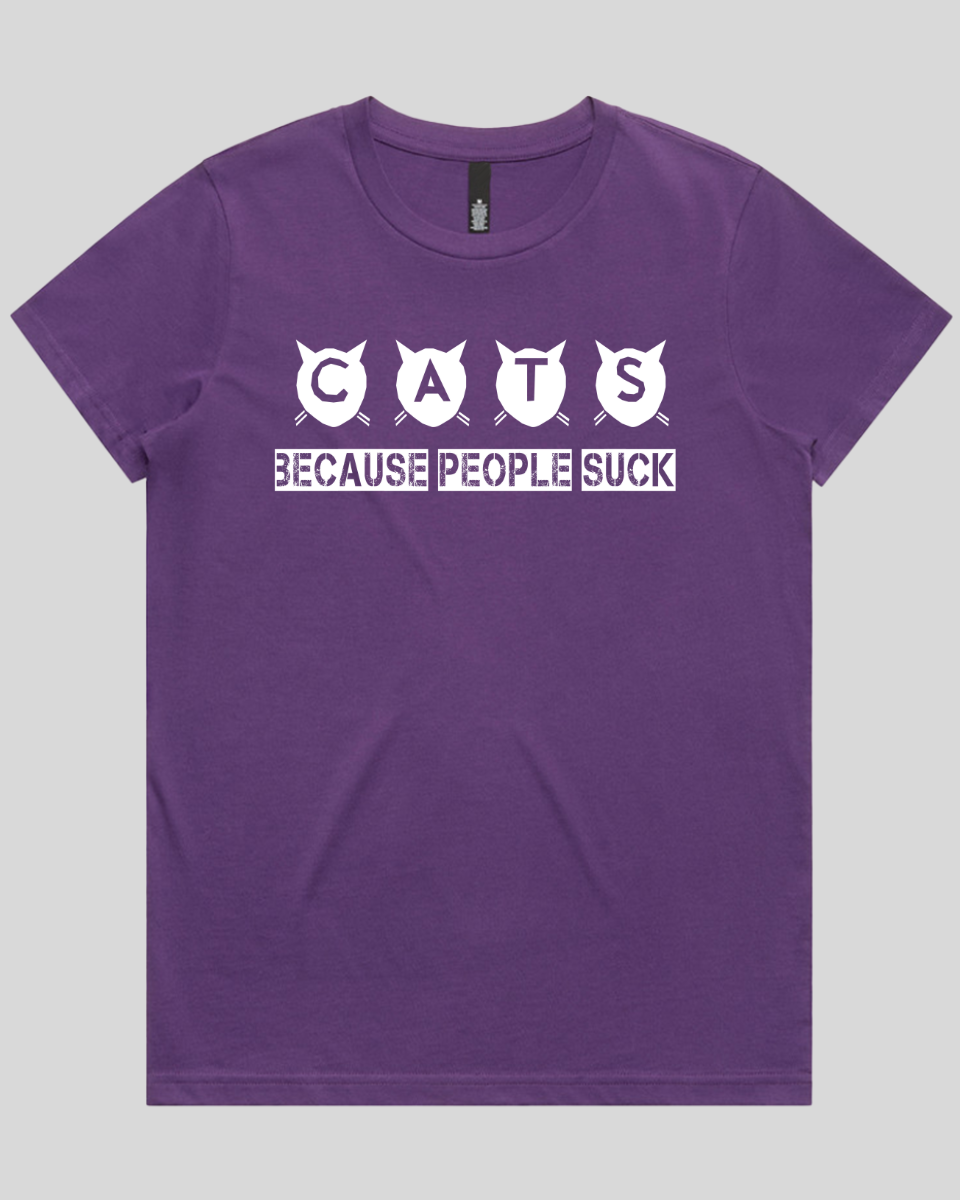 cats because people suck Women's T-Shirt
