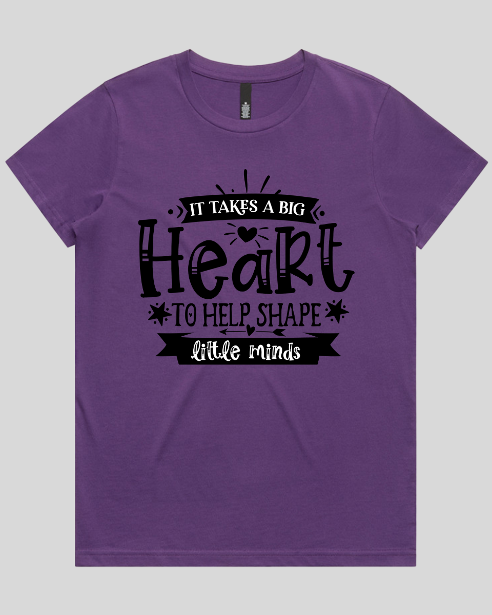 It takes a big heart to help shape little minds Women's T-Shirt