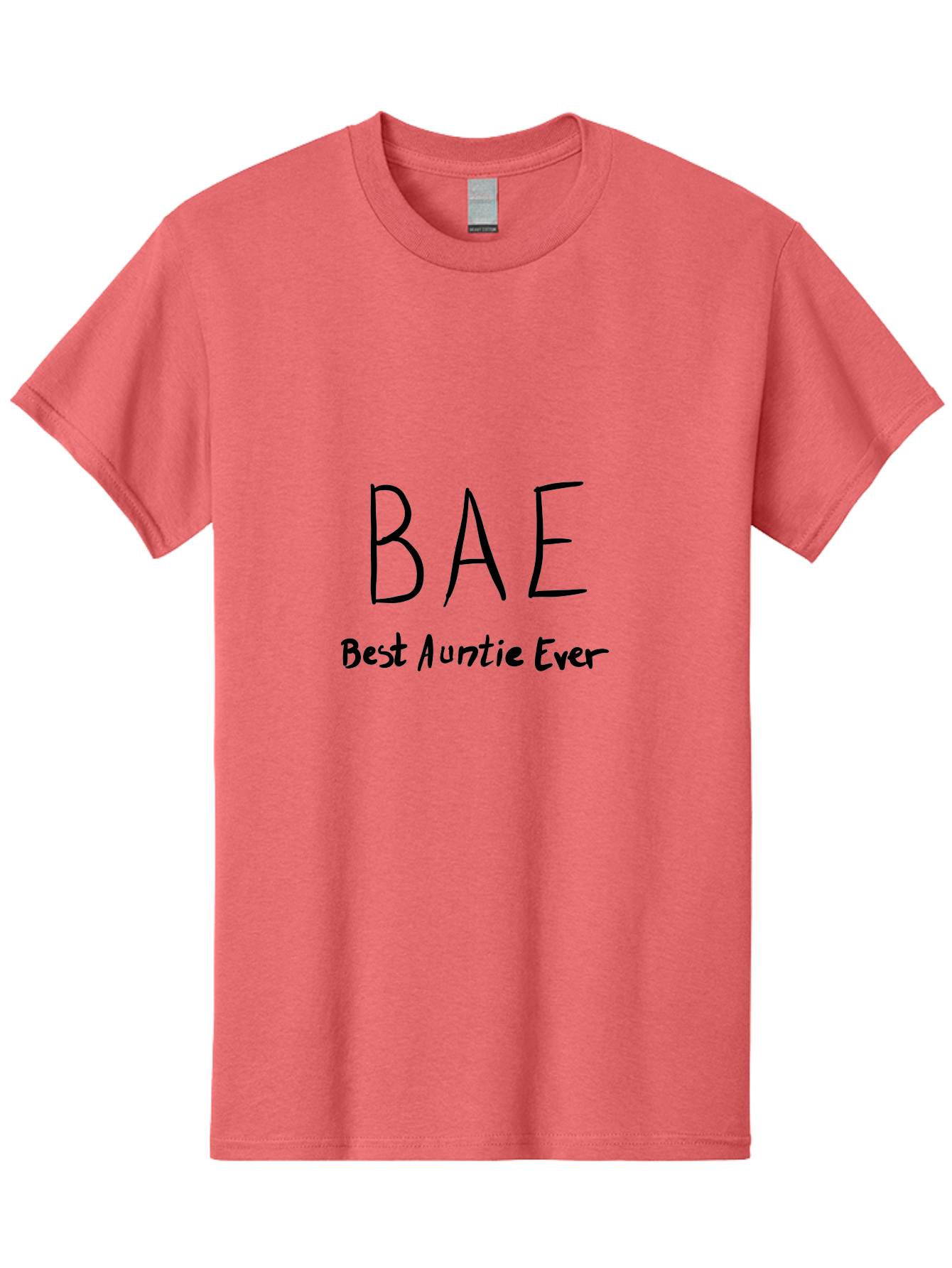 Bae-Best-Auntie-Ever Men'S Graphic Tee, 100% Cotton, Comfortable Casual Summer Wear, Machine Washable, Fun Aunt Gift, Auntie Appreciation, Best Aunt Ever, Bae, Auntie Love, Aunt Quotes, Aunt Life - Aaa008