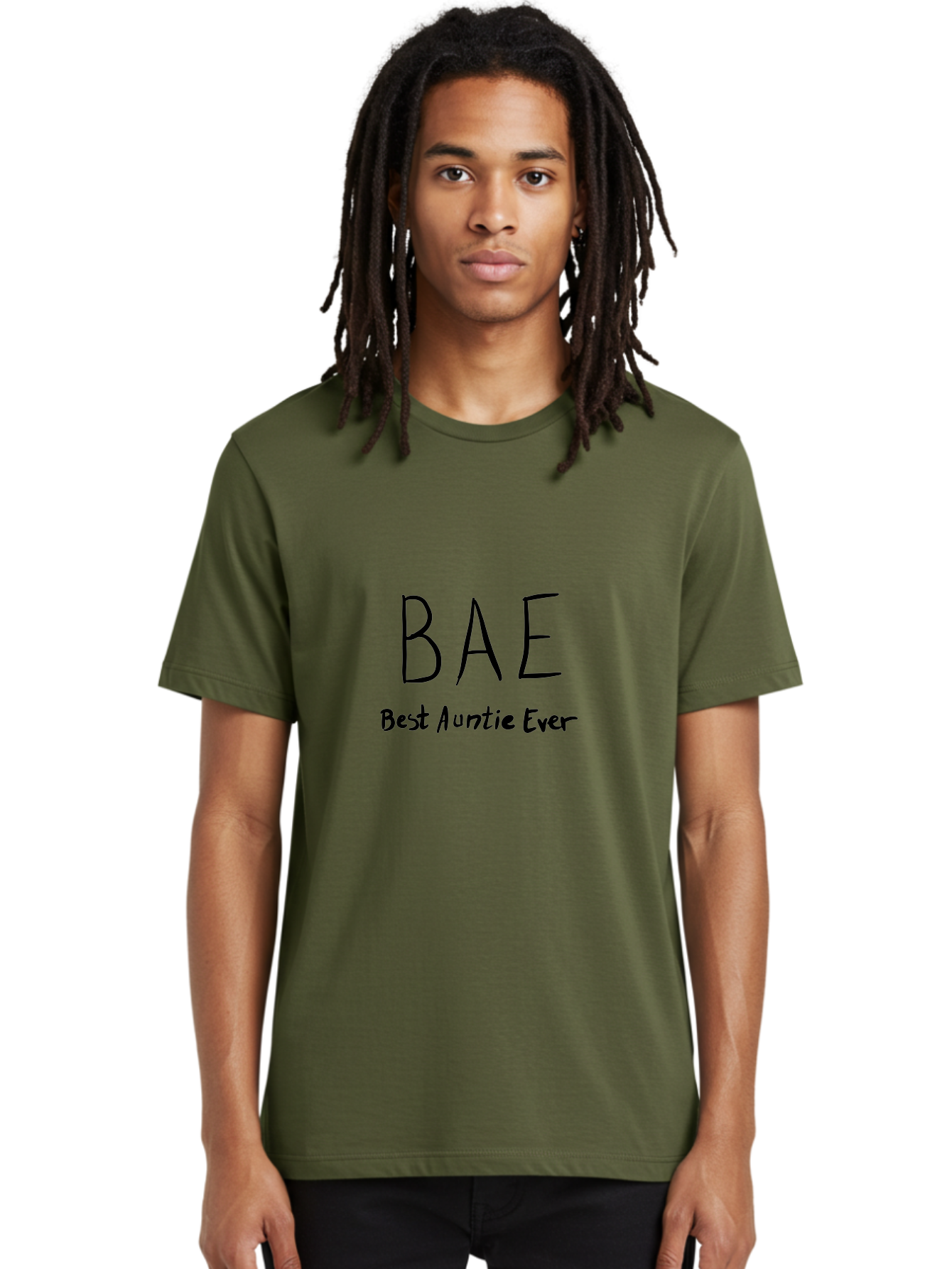 Bae-Best-Auntie-Ever Men'S Graphic Tee, 100% Cotton, Comfortable Casual Summer Wear, Machine Washable, Fun Aunt Gift, Auntie Appreciation, Best Aunt Ever, Bae, Auntie Love, Aunt Quotes, Aunt Life - Aaa008