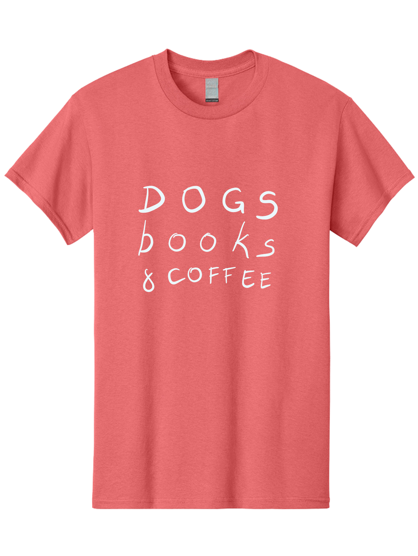 Dogs-Books-Coffee Men'S Graphic Tee, 100% Cotton, Comfortable Casual Summer Wear, Machine Washable, Dog Friendly Cafe, Coffee Shop, Bookstore, Dogs And Coffee, Pet Friendly, Relaxed Atmosphere, Casual Vibe, Coffee Culture - Aaa025