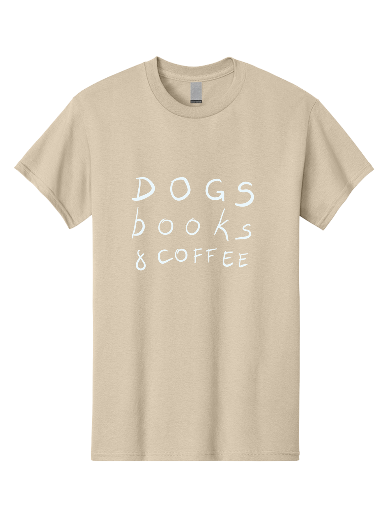 Dogs-Books-Coffee Men'S Graphic Tee, 100% Cotton, Comfortable Casual Summer Wear, Machine Washable, Dog Friendly Cafe, Coffee Shop, Bookstore, Dogs And Coffee, Pet Friendly, Relaxed Atmosphere, Casual Vibe, Coffee Culture - Aaa025