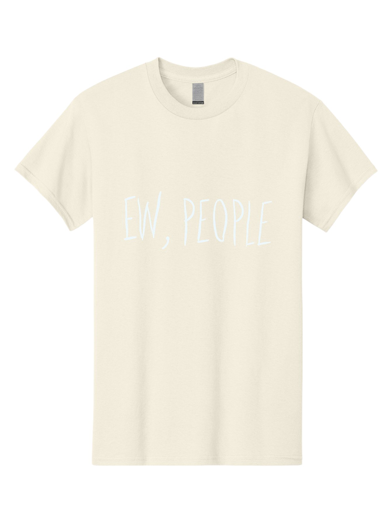 Ew-People Men'S Graphic Tee, 100% Cotton, Comfortable Casual Summer Wear, Machine Washable, Funny Quote, Witty Saying, Sassy Phrase, Relatable Humor, Playful Text, Handwriting Style, Quirky Design, Social Media Meme - Aaa034