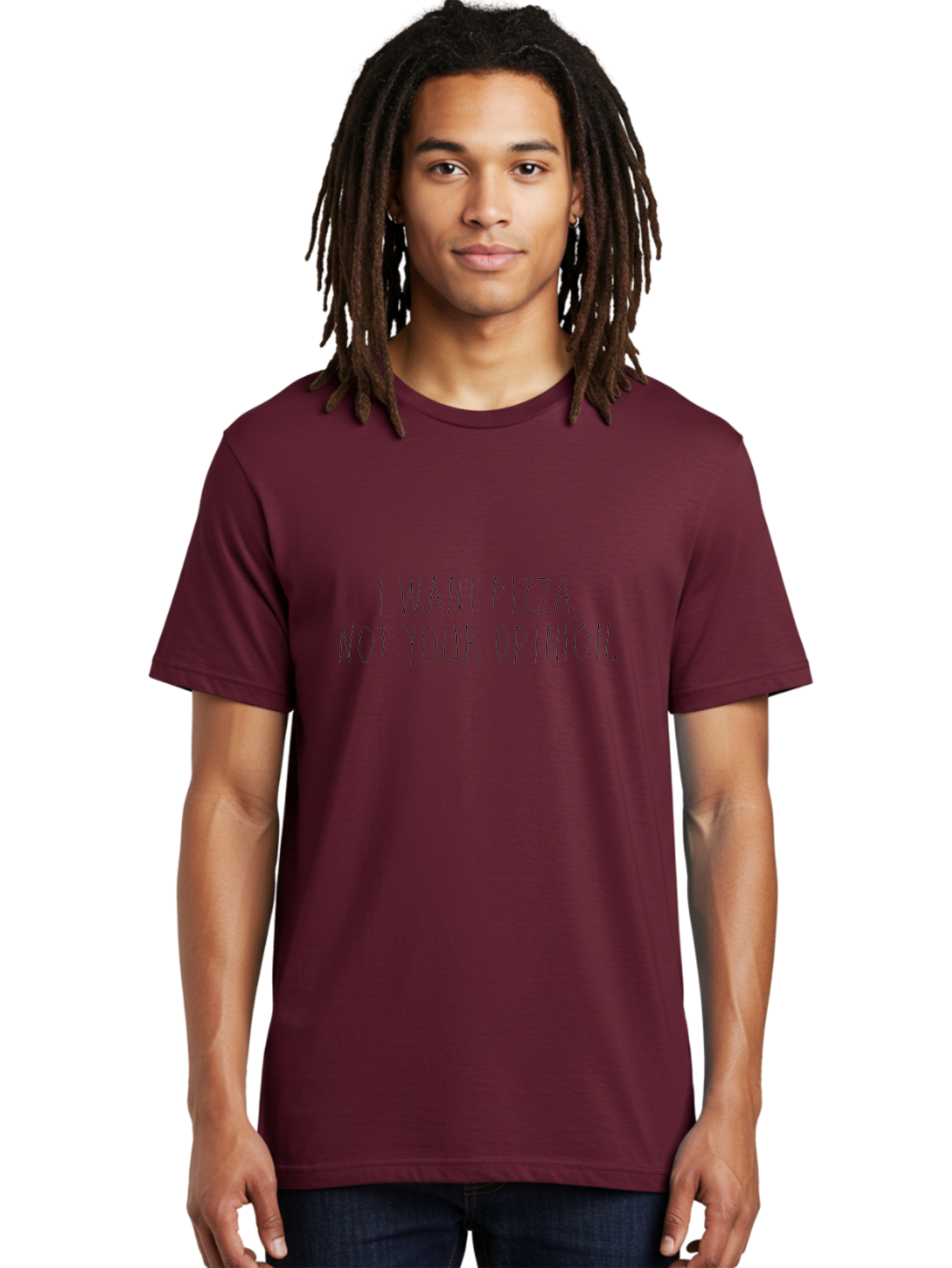 I-Want-Pizza Men'S Graphic Tee, 100% Cotton, Comfortable Casual Summer Wear, Machine Washable, Pizza Quote, Funny Sayings, Sassy Phrases, Humorous Quotes, Witty One-Liners, Pizza Lovers, Foodie Humor, Sarcastic Sayings - Aaa078