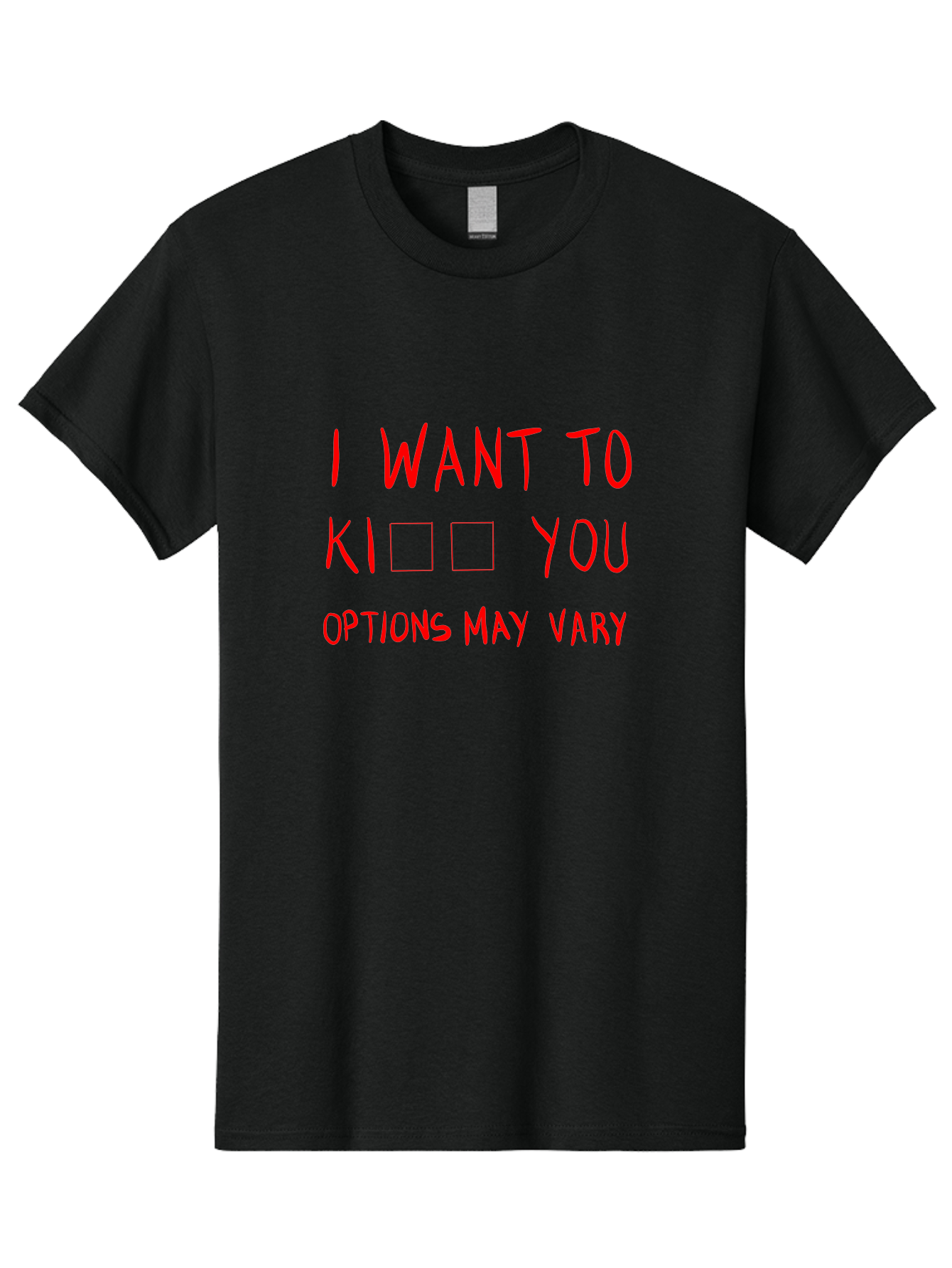 I-Want-To-Kill-You Men'S Graphic Tee, 100% Cotton, Comfortable Casual Summer Wear, Machine Washable, Humorous Graphic, Funny Sayings, Quirky Phrases, Sarcastic Humor, Ironic Expression, Playful Violence, Options May Vary, Meme Inspiration, - Aaa079