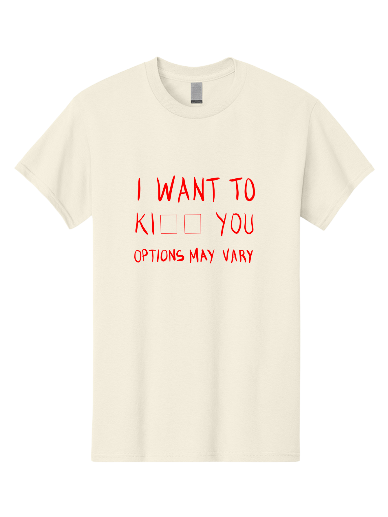 I-Want-To-Kill-You Men'S Graphic Tee, 100% Cotton, Comfortable Casual Summer Wear, Machine Washable, Humorous Graphic, Funny Sayings, Quirky Phrases, Sarcastic Humor, Ironic Expression, Playful Violence, Options May Vary, Meme Inspiration, - Aaa079