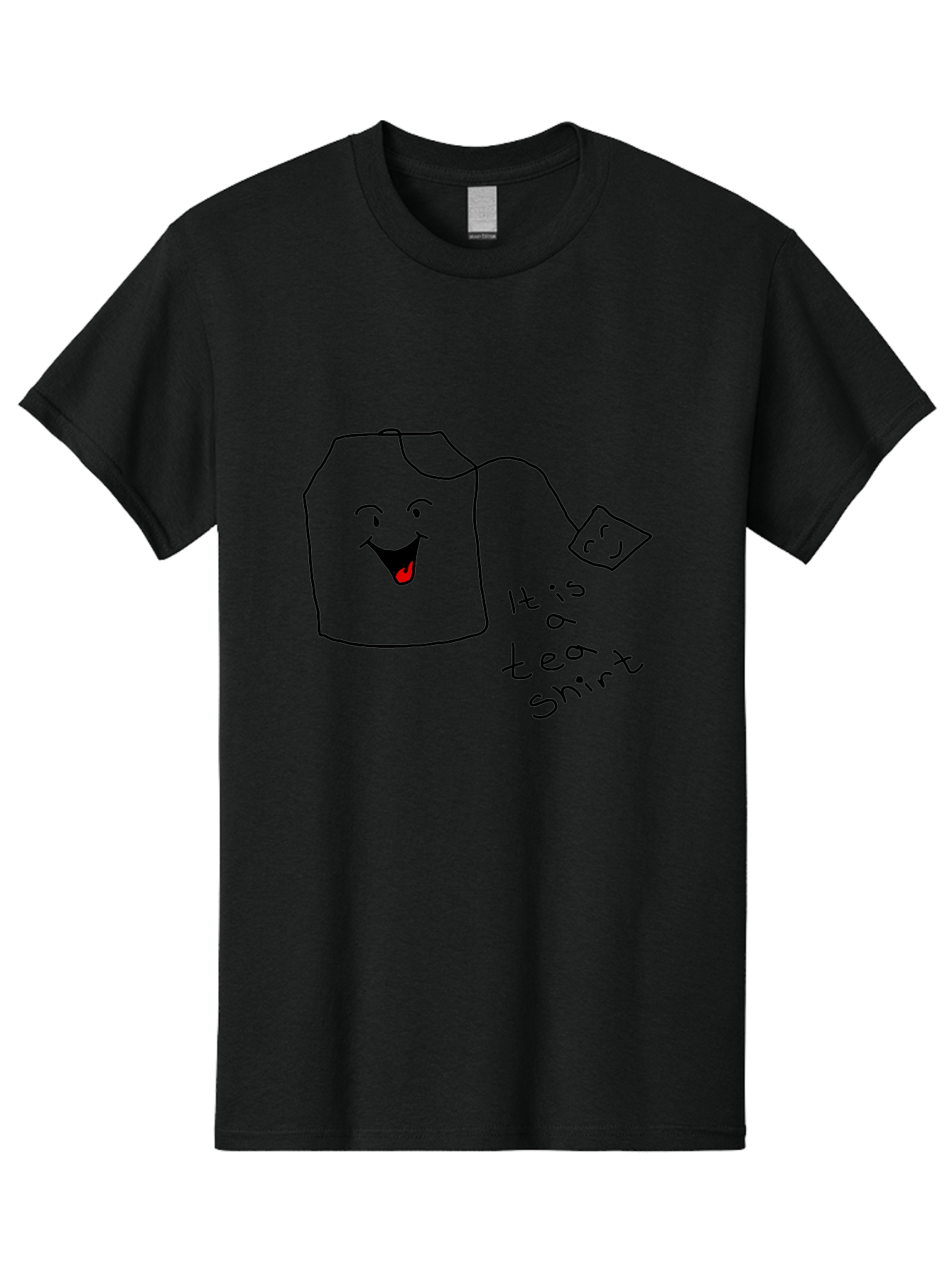 It-Is-Tea-Shirt Men'S Graphic Tee, 100% Cotton, Comfortable Casual Summer Wear, Machine Washable, Funny Pun, Cartoon Character, Tea Cup, Smiling Face, Tea Bag, Playful Joke, Wordplay, Humorous Image, Cute Design, Simple Drawing, Comical Art - Aaa082
