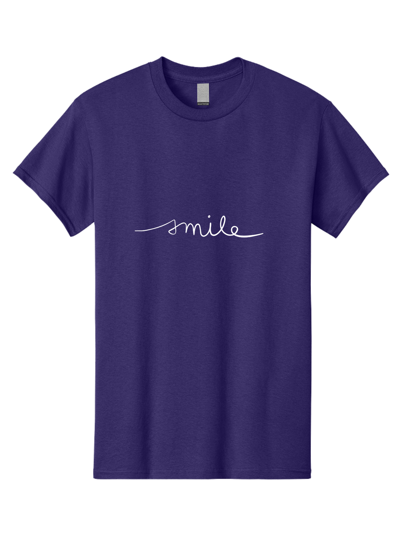 Smile Men'S Graphic Tee, 100% Cotton, Comfortable Casual Summer Wear, Machine Washable, Smile, Positivity, Happiness, Joyful Emotions, Uplifting Vibes, Feel-Good Atmosphere, Handwritten Text, Friendly Tone, Good Vibes, Welcoming Message - Aaa125