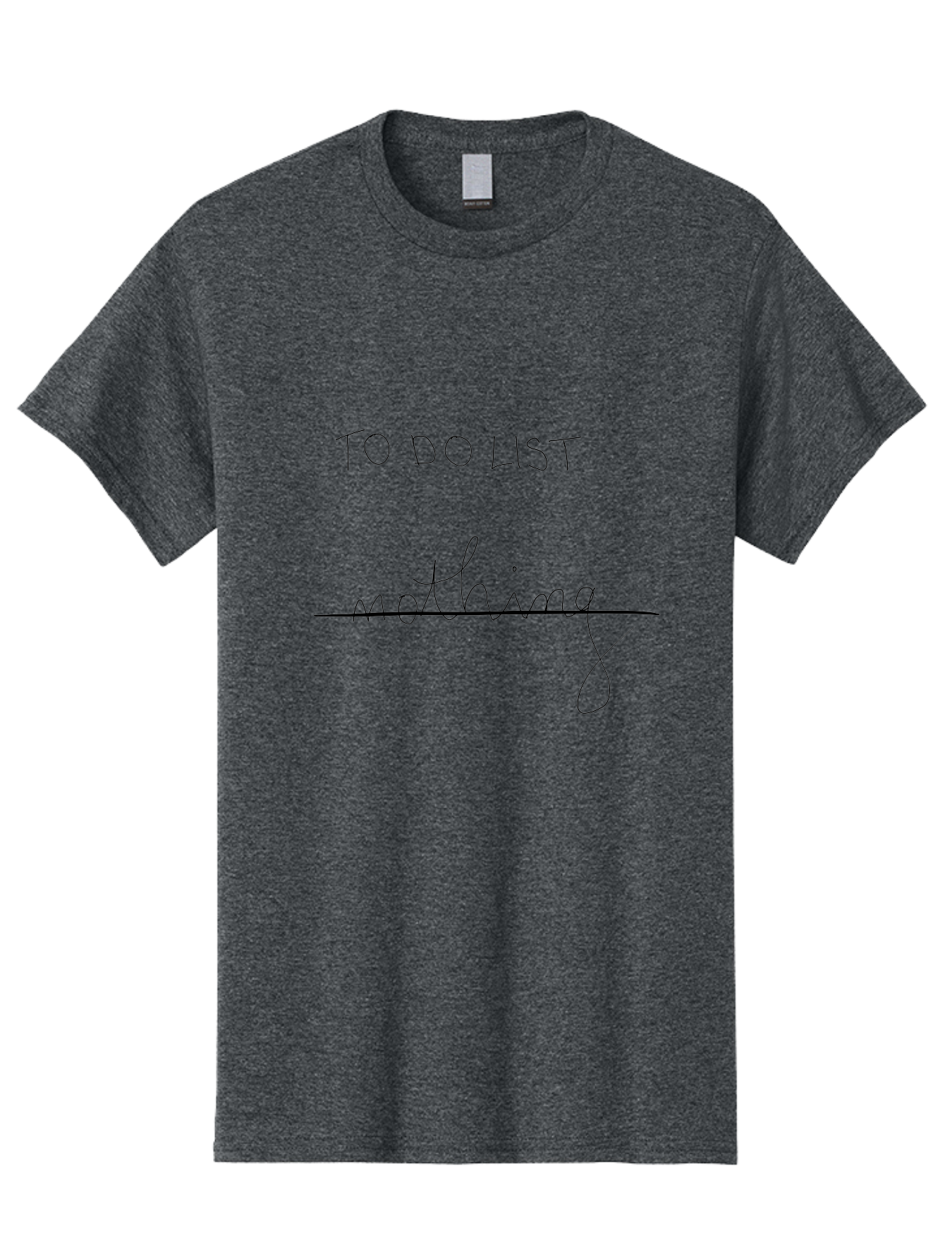 To-Do-List Men'S Graphic Tee, 100% Cotton, Comfortable Casual Summer Wear, Machine Washable, To-Do List, Nothing To Do, Crossed Off Task, Productivity Humor, Procrastination, Relaxed Attitude, Lazy Day, Task Completion - Aaa133