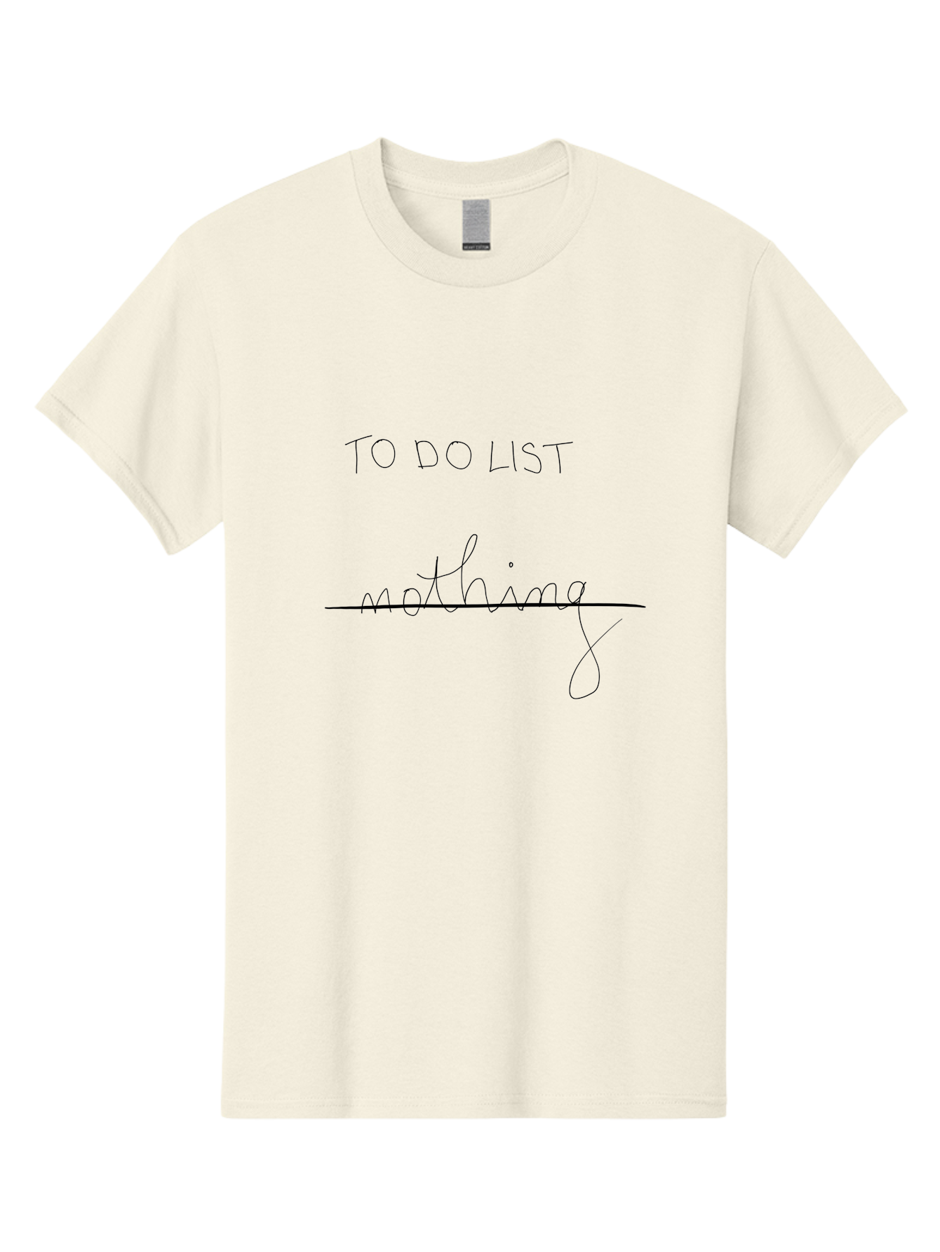 To-Do-List Men'S Graphic Tee, 100% Cotton, Comfortable Casual Summer Wear, Machine Washable, To-Do List, Nothing To Do, Crossed Off Task, Productivity Humor, Procrastination, Relaxed Attitude, Lazy Day, Task Completion - Aaa133