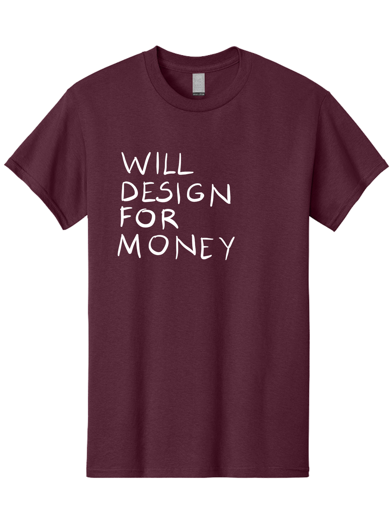 Will-Design-For-Money Men'S Graphic Tee, 100% Cotton, Comfortable Casual Summer Wear, Machine Washable, Graphic Design Services, Freelance Designer, Design For Hire, Money Making Opportunities, Professional Design Solutions, Custom Graphics - Aaa140