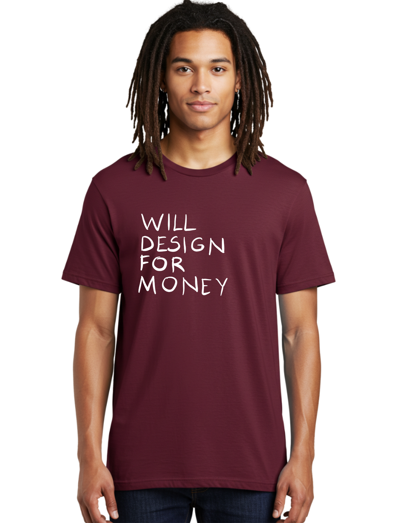 Will-Design-For-Money Men'S Graphic Tee, 100% Cotton, Comfortable Casual Summer Wear, Machine Washable, Graphic Design Services, Freelance Designer, Design For Hire, Money Making Opportunities, Professional Design Solutions, Custom Graphics - Aaa140