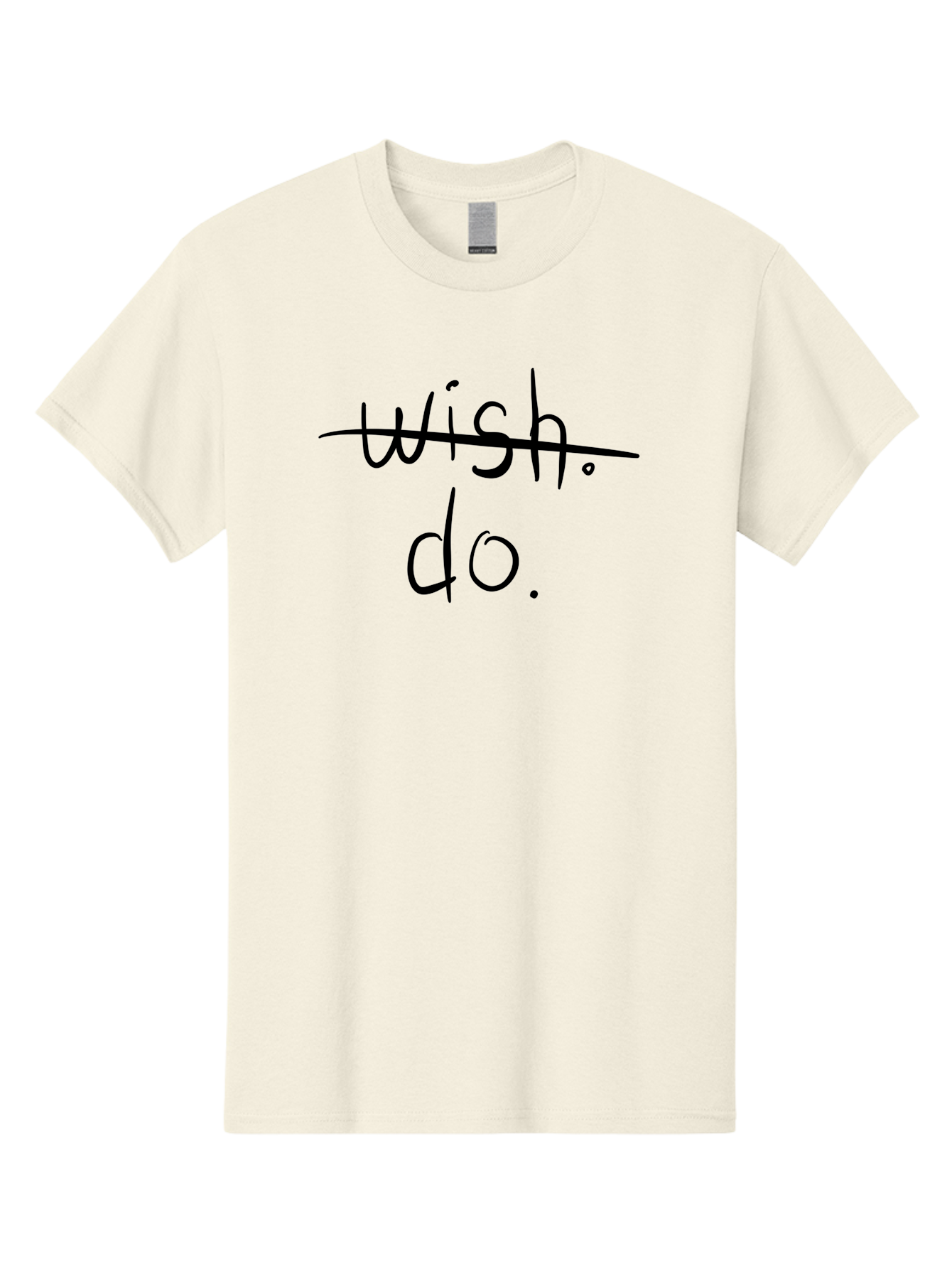 Wish-Do Men'S Graphic Tee, 100% Cotton, Comfortable Casual Summer Wear, Machine Washable, Motivation, Inspiration, Productivity, Goal Setting, Taking Action, Positive Thinking, Self Improvement, Personal Growth, Mindset Shift, - Aaa142