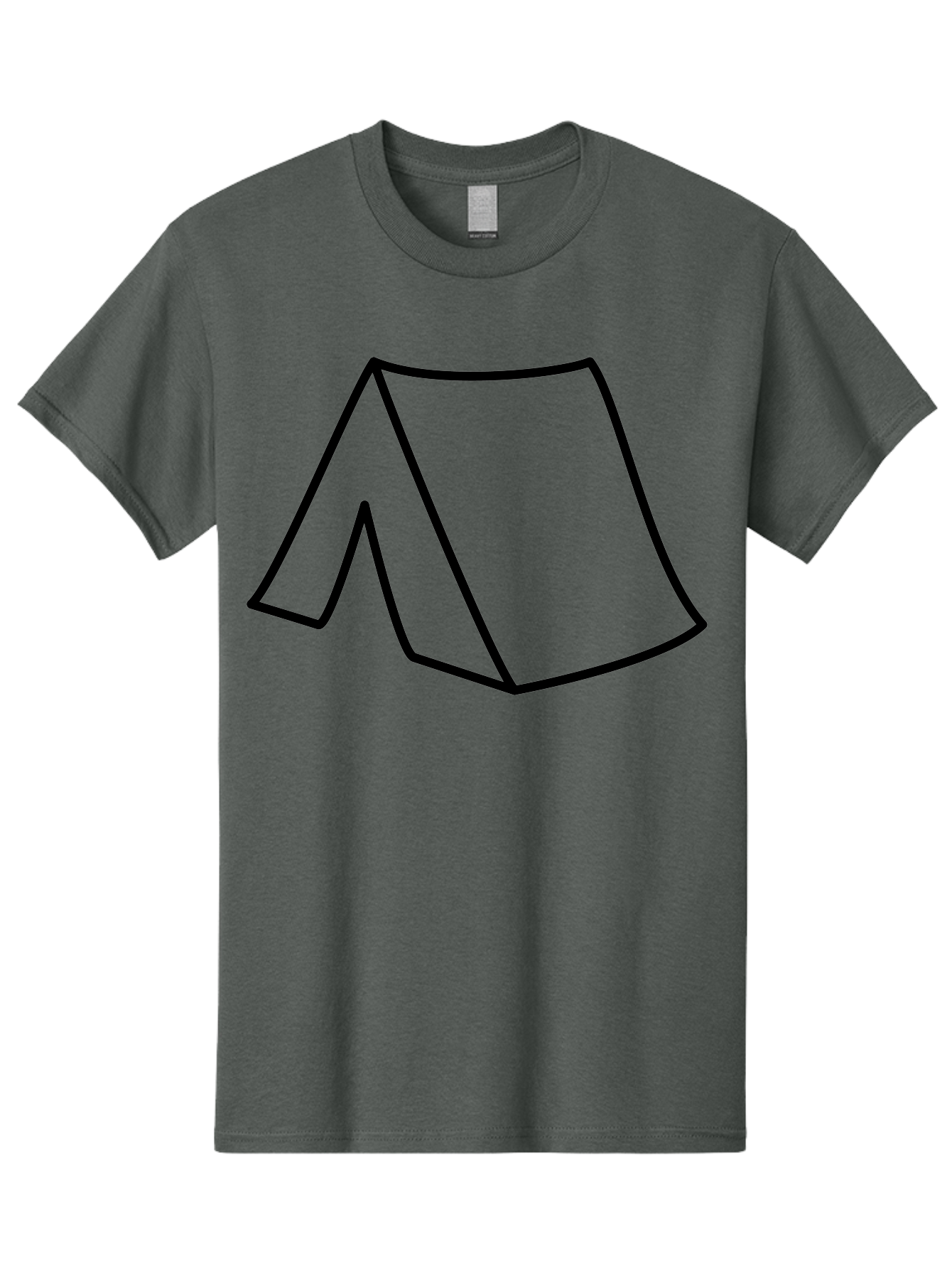 A Men'S Graphic Tee, 100% Cotton, Comfortable Casual Summer Wear, Machine Washable, Simple Line Art, Capital Letter A, Stylized Letter, Minimalist Design, Black Outline, Modern Typography - Aaa153