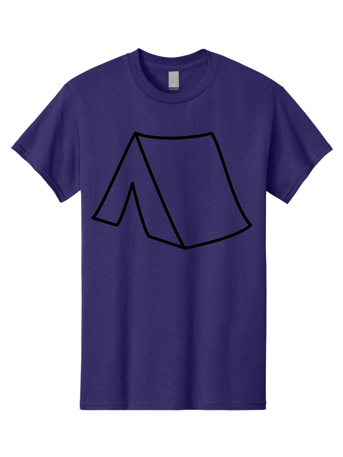 A Men'S Graphic Tee, 100% Cotton, Comfortable Casual Summer Wear, Machine Washable, Simple Line Art, Capital Letter A, Stylized Letter, Minimalist Design, Black Outline, Modern Typography - Aaa153