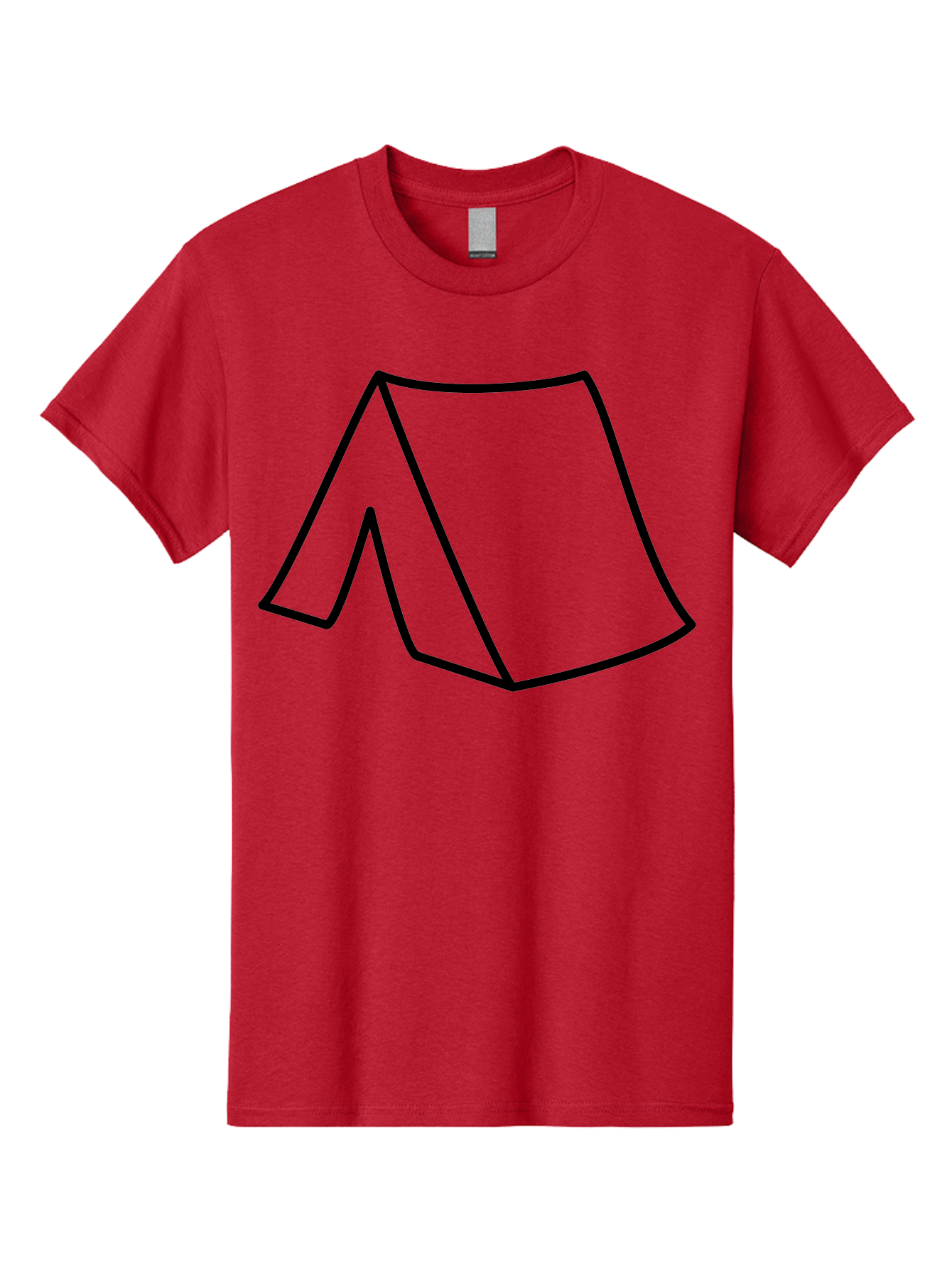 A Men'S Graphic Tee, 100% Cotton, Comfortable Casual Summer Wear, Machine Washable, Simple Line Art, Capital Letter A, Stylized Letter, Minimalist Design, Black Outline, Modern Typography - Aaa153