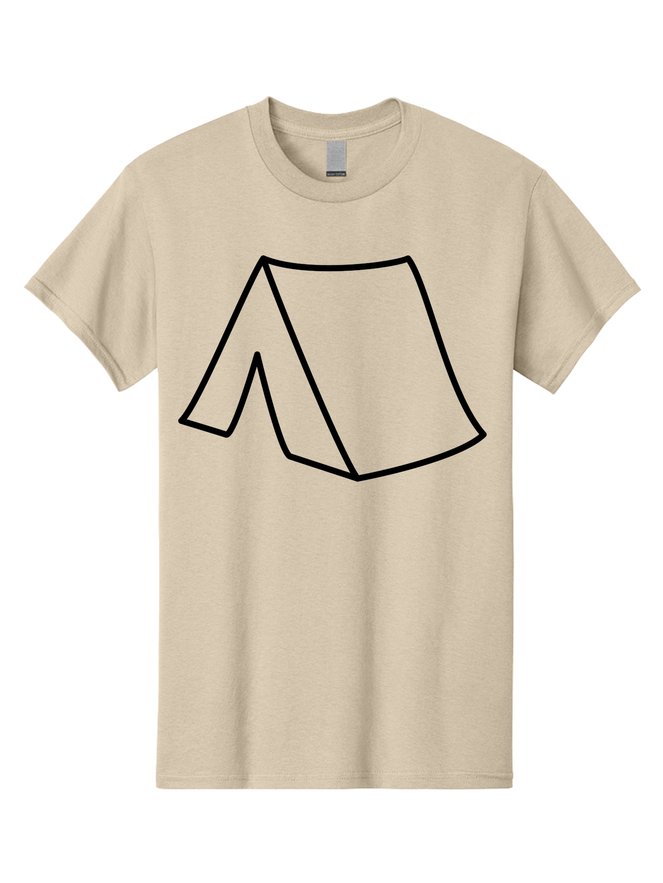 A Men'S Graphic Tee, 100% Cotton, Comfortable Casual Summer Wear, Machine Washable, Simple Line Art, Capital Letter A, Stylized Letter, Minimalist Design, Black Outline, Modern Typography - Aaa153