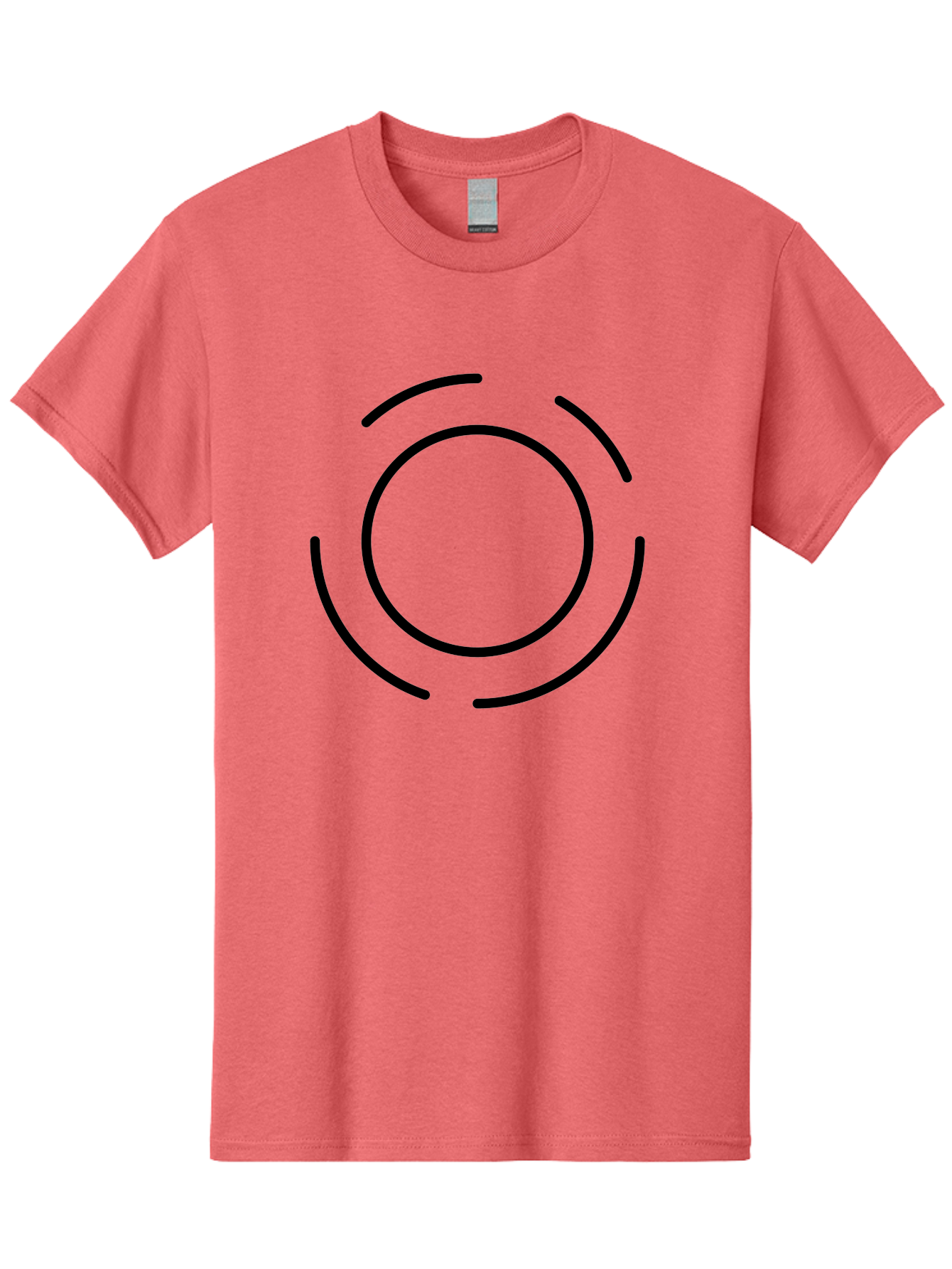Loading-Symbol Men'S Graphic Tee, 100% Cotton, Comfortable Casual Summer Wear, Machine Washable, Loading Animation, Circular Motion, Progress Indicator, Black Lines, Abstract Shape, Dynamic Icon - Aaa191