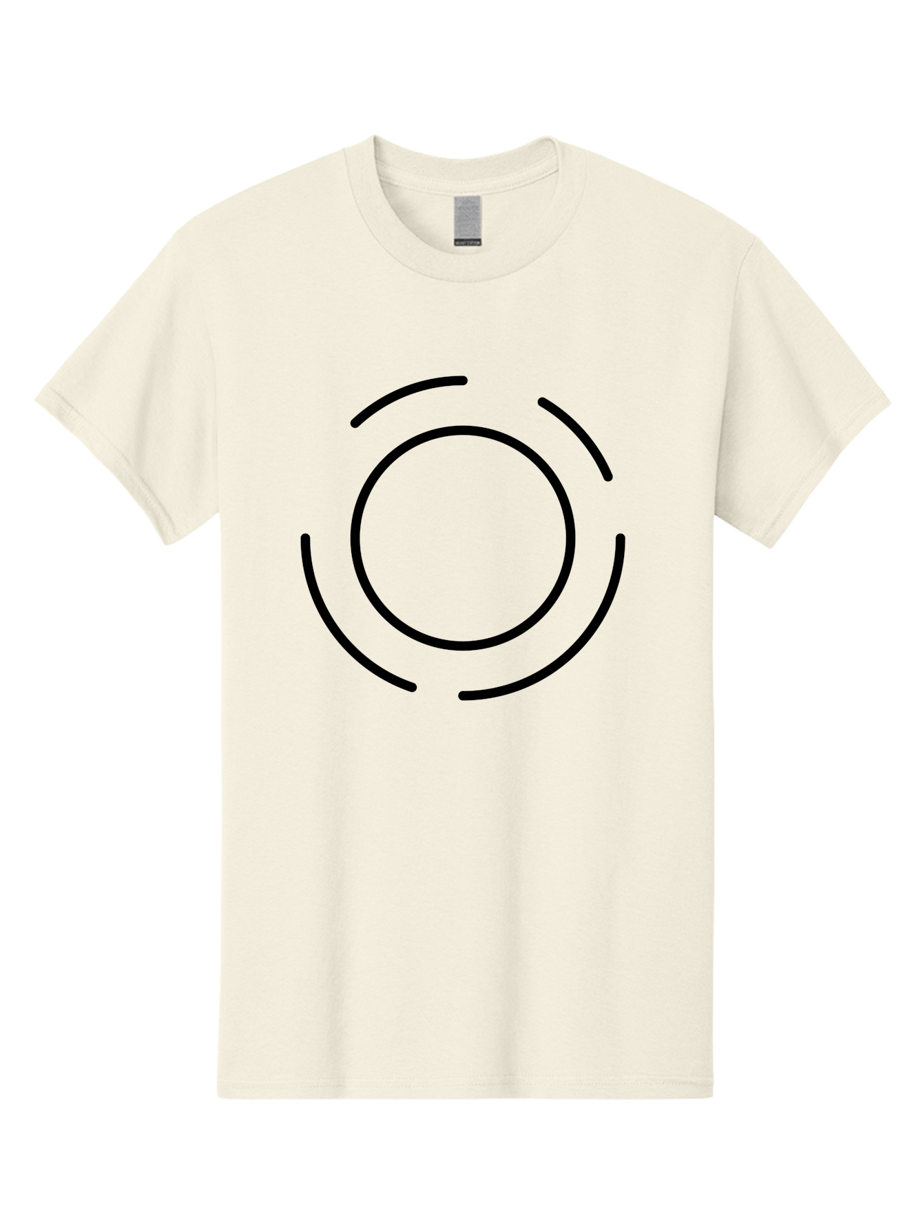 Loading-Symbol Men'S Graphic Tee, 100% Cotton, Comfortable Casual Summer Wear, Machine Washable, Loading Animation, Circular Motion, Progress Indicator, Black Lines, Abstract Shape, Dynamic Icon - Aaa191