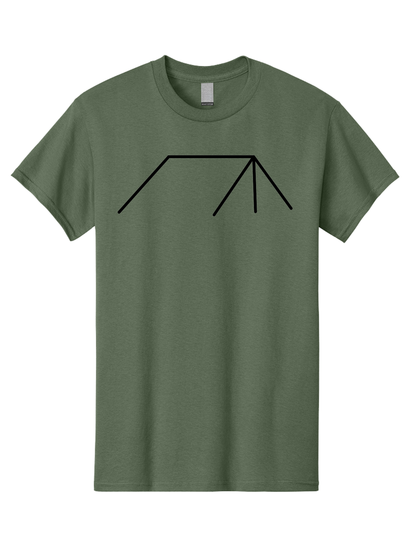 Stick-Figure Men'S Graphic Tee, 100% Cotton, Comfortable Casual Summer Wear, Machine Washable, Simple Line Drawing, Geometric Shape, Abstract Design, Minimalist Art, Black Lines, Simple Graphics - Aaa206