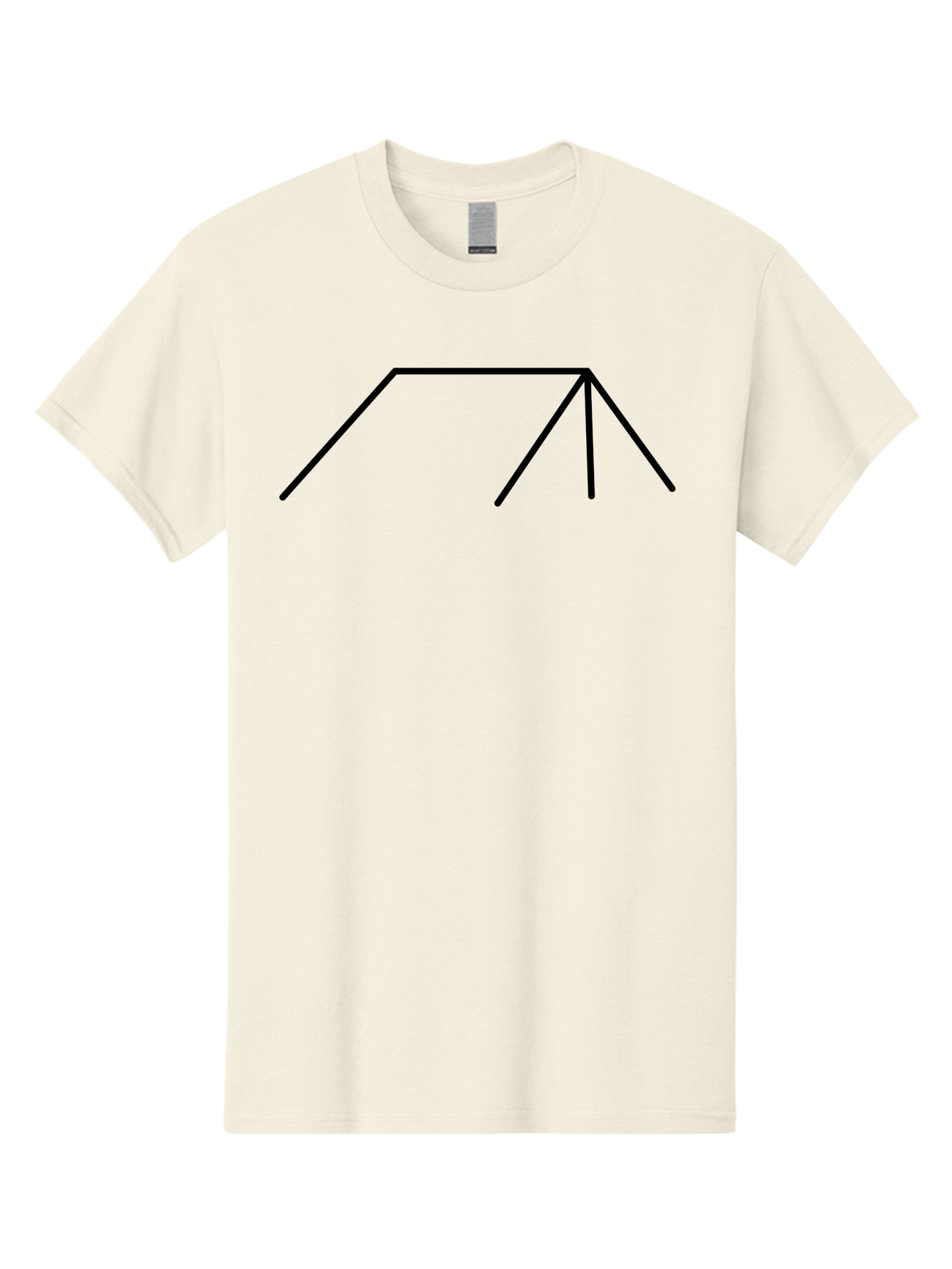 Stick-Figure Men'S Graphic Tee, 100% Cotton, Comfortable Casual Summer Wear, Machine Washable, Simple Line Drawing, Geometric Shape, Abstract Design, Minimalist Art, Black Lines, Simple Graphics - Aaa206