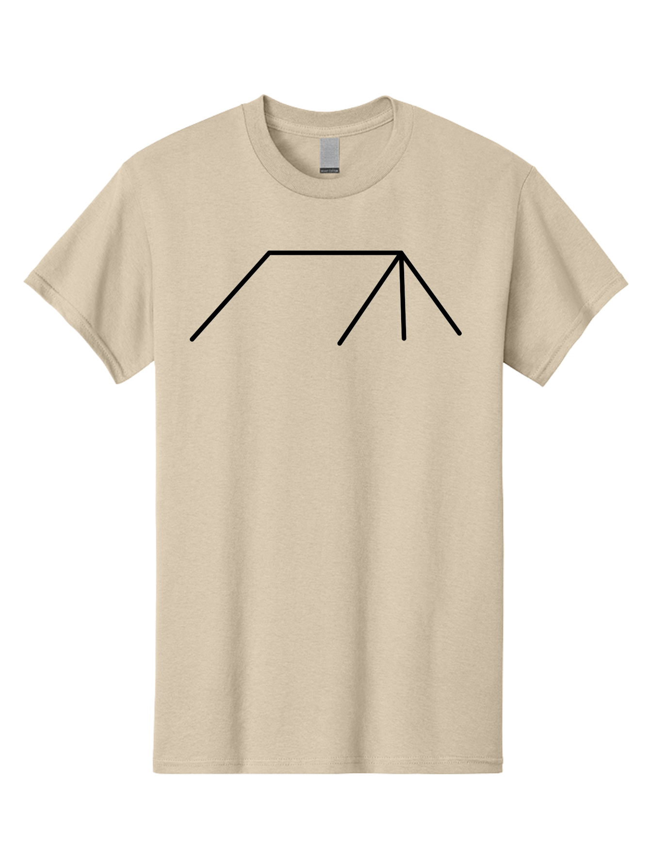 Stick-Figure Men'S Graphic Tee, 100% Cotton, Comfortable Casual Summer Wear, Machine Washable, Simple Line Drawing, Geometric Shape, Abstract Design, Minimalist Art, Black Lines, Simple Graphics - Aaa206