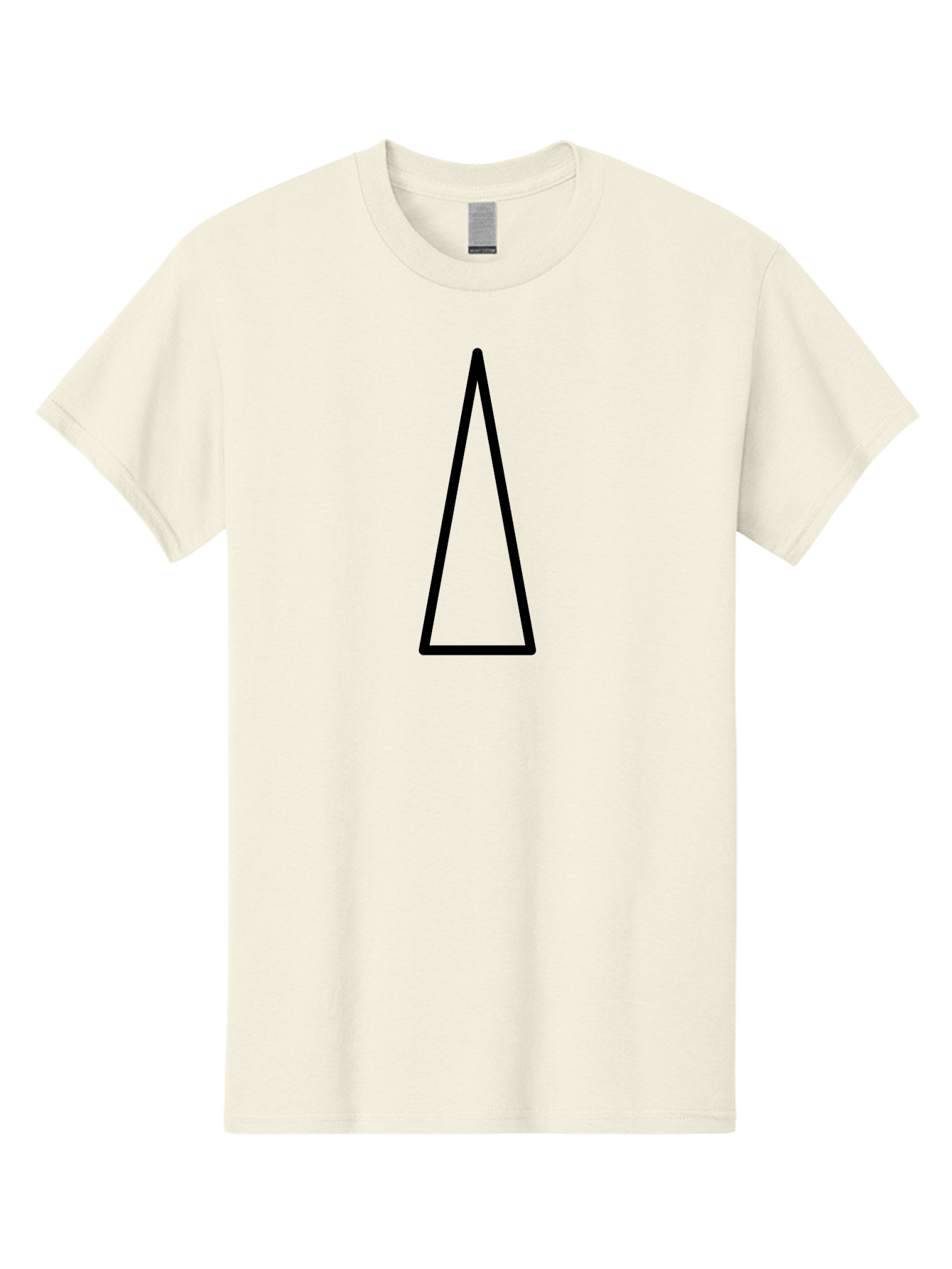 Triangle Men'S Graphic Tee, 100% Cotton, Comfortable Casual Summer Wear, Machine Washable, Black Triangle, Geometric Shape, Equilateral Triangle, Symmetrical Figure, Minimalist Design, Simple Graphics, Triangle Icon - Aaa225