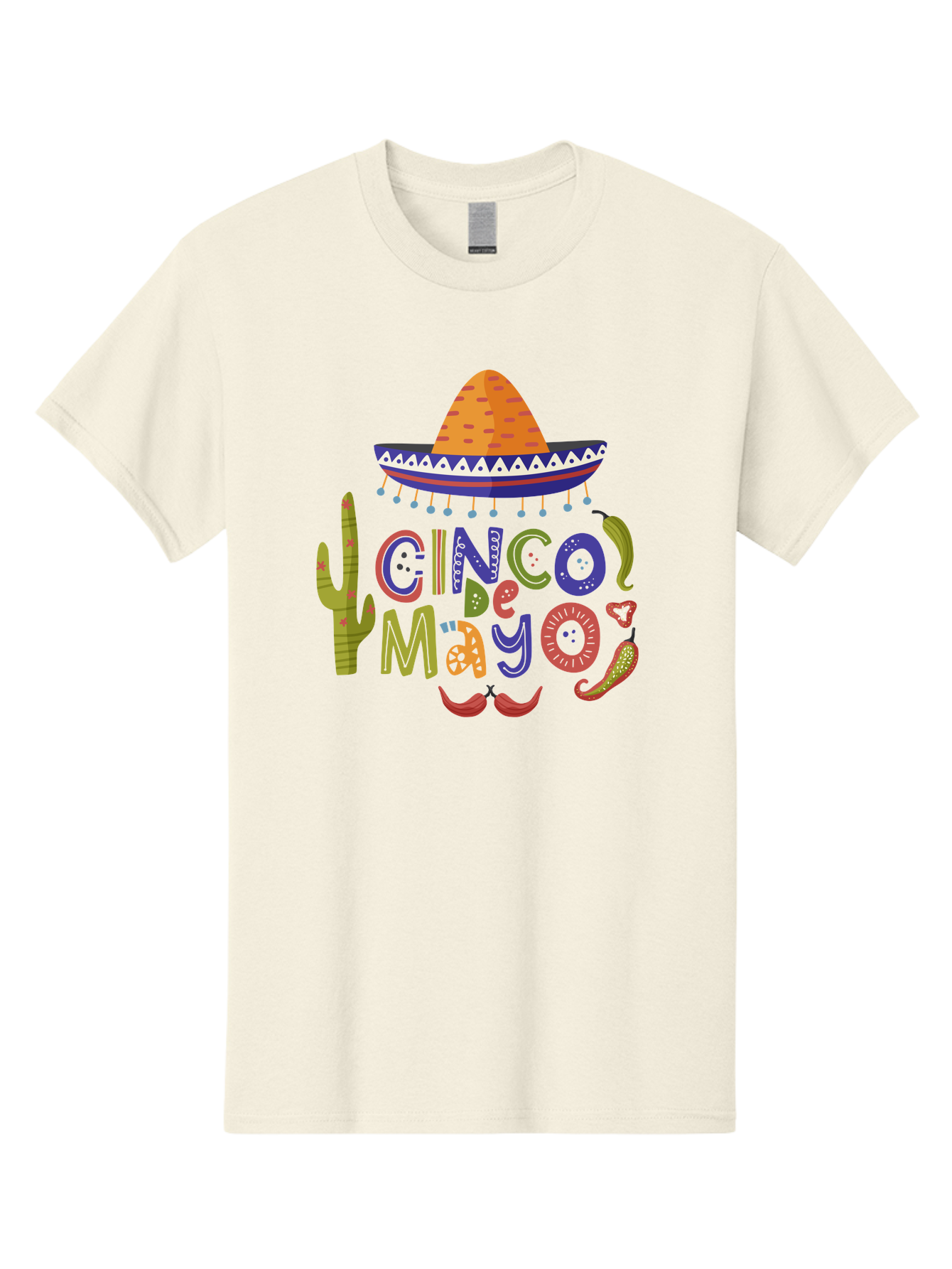 Cinco-De-Mayo-1 Men'S Graphic Tee, 100% Cotton, Comfortable Casual Summer Wear, Machine Washable, Cinco De Mayo, Sombrero, Chili Peppers, Cactus, Festive Design, Vibrant Colors, Mexican Heritage, Cultural Celebration, Fiesta Theme, - Aaa233