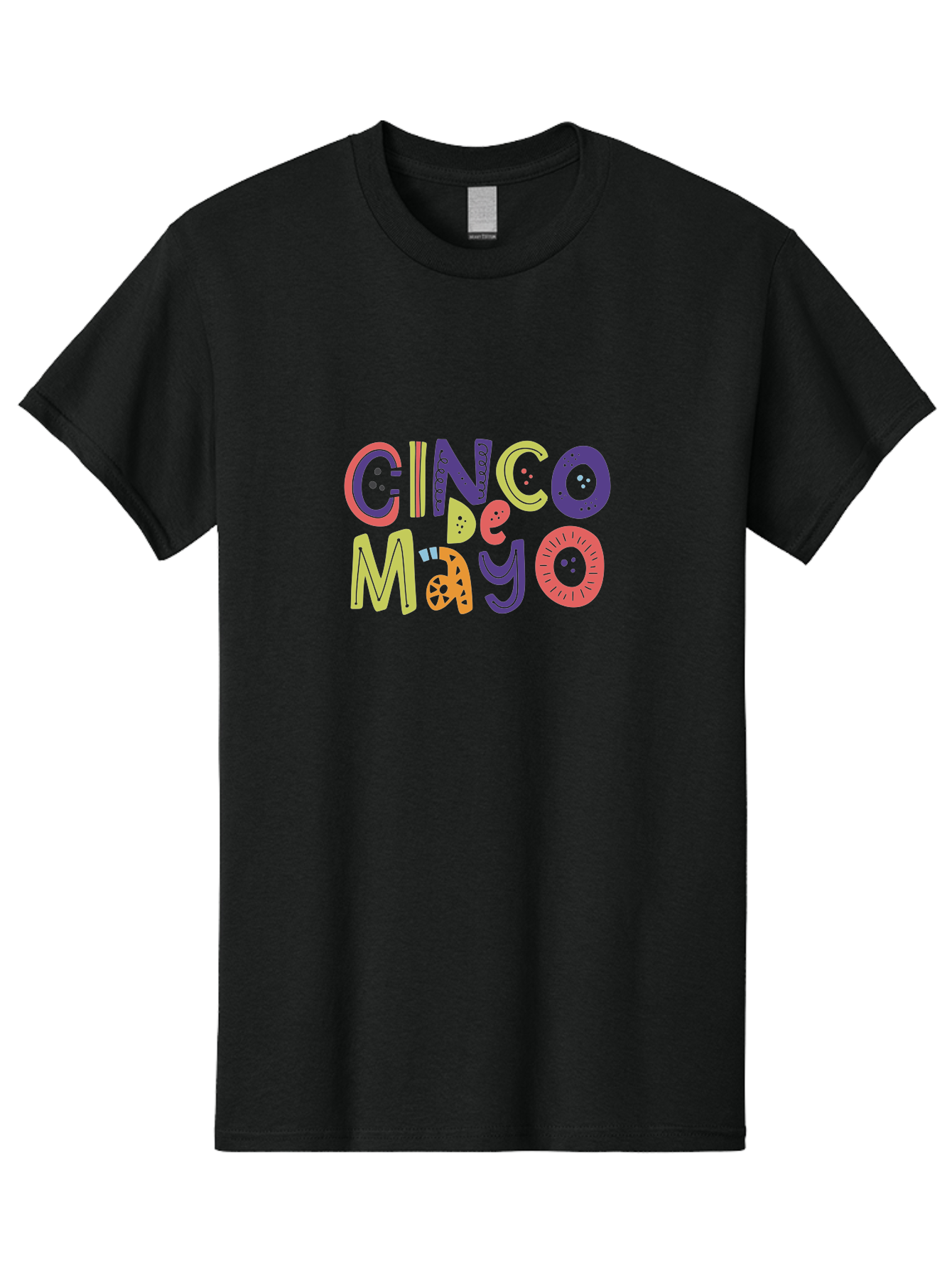 Cinco-De-Mayo-4 Men'S Graphic Tee, 100% Cotton, Comfortable Casual Summer Wear, Machine Washable, Cinco De Mayo Celebration, Mexican Holiday, Festive Typography, Vibrant Colors, Party Decorations, Cultural Heritage, Traditional Mexican, - Aaa236