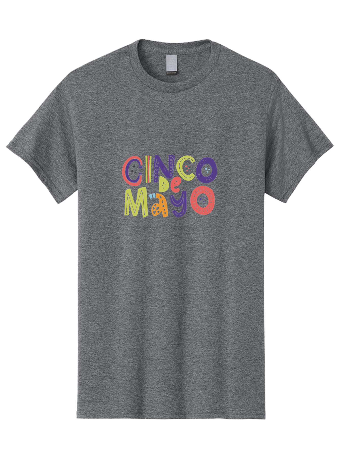 Cinco-De-Mayo-4 Men'S Graphic Tee, 100% Cotton, Comfortable Casual Summer Wear, Machine Washable, Cinco De Mayo Celebration, Mexican Holiday, Festive Typography, Vibrant Colors, Party Decorations, Cultural Heritage, Traditional Mexican, - Aaa236