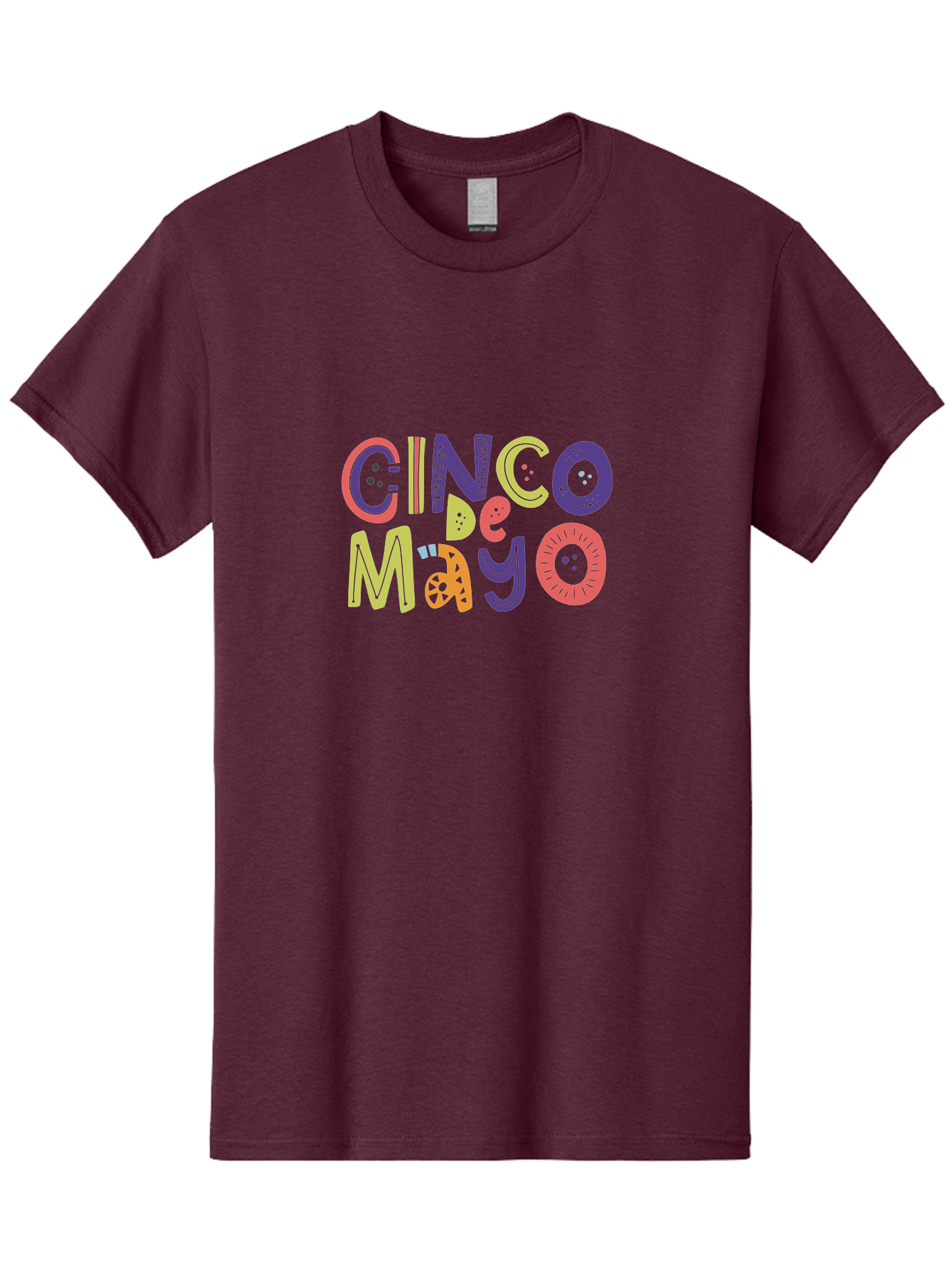 Cinco-De-Mayo-4 Men'S Graphic Tee, 100% Cotton, Comfortable Casual Summer Wear, Machine Washable, Cinco De Mayo Celebration, Mexican Holiday, Festive Typography, Vibrant Colors, Party Decorations, Cultural Heritage, Traditional Mexican, - Aaa236
