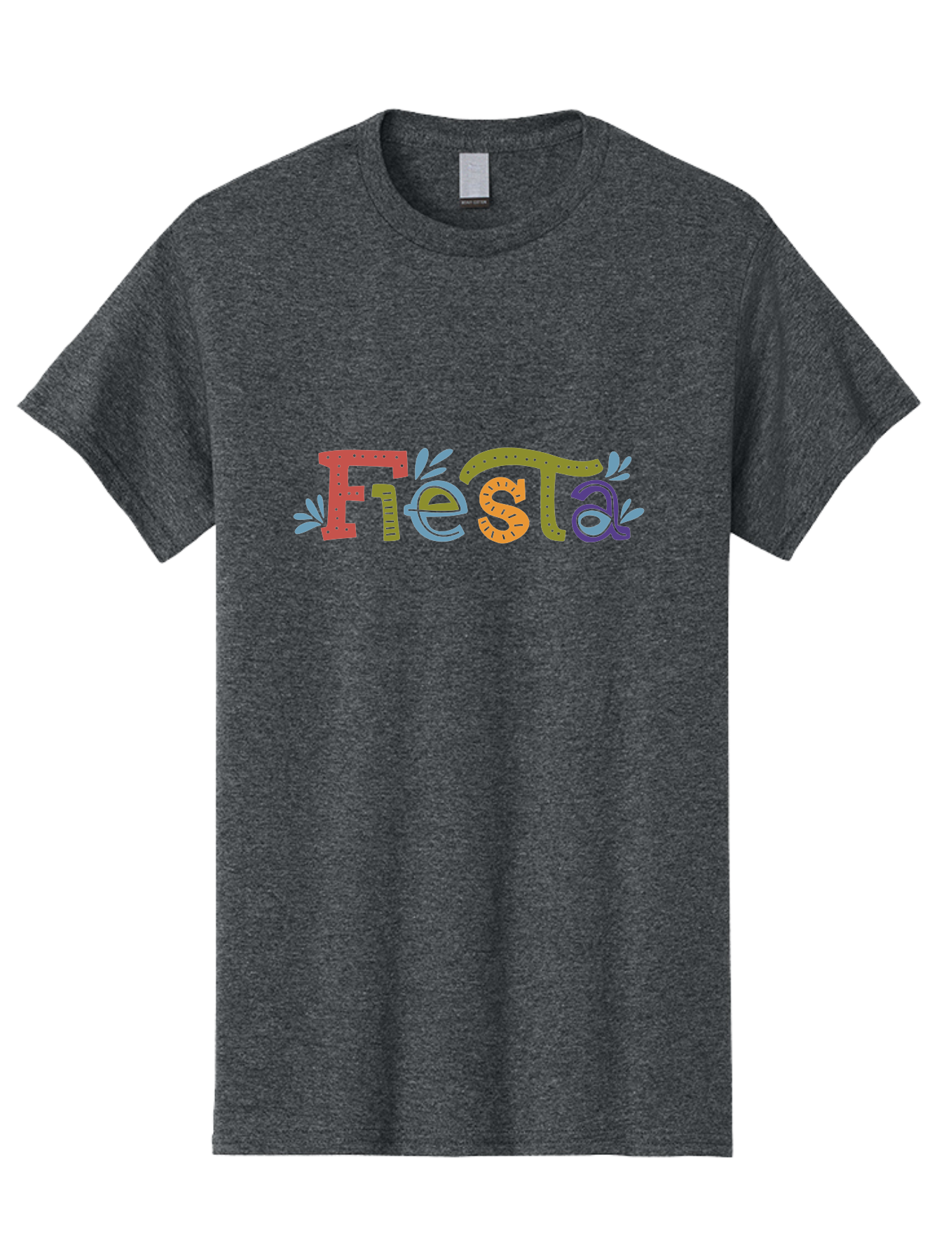 Fiesta-2 Men'S Graphic Tee, 100% Cotton, Comfortable Casual Summer Wear, Machine Washable, Fiesta, Colorful Text, Party Theme, Festive Atmosphere, Vibrant Colors, Celebratory Mood, Lively Graphics - Aaa244