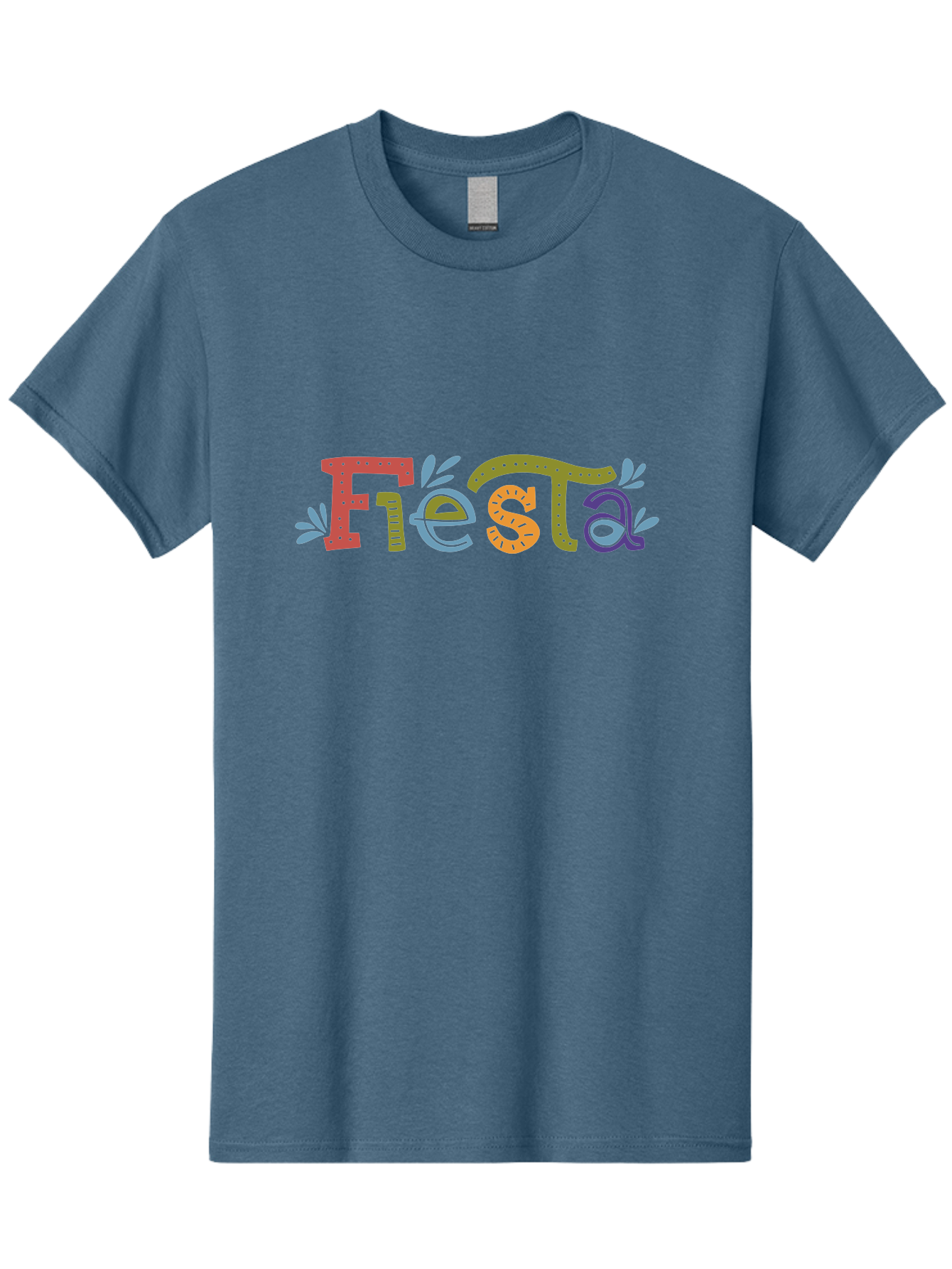 Fiesta-2 Men'S Graphic Tee, 100% Cotton, Comfortable Casual Summer Wear, Machine Washable, Fiesta, Colorful Text, Party Theme, Festive Atmosphere, Vibrant Colors, Celebratory Mood, Lively Graphics - Aaa244