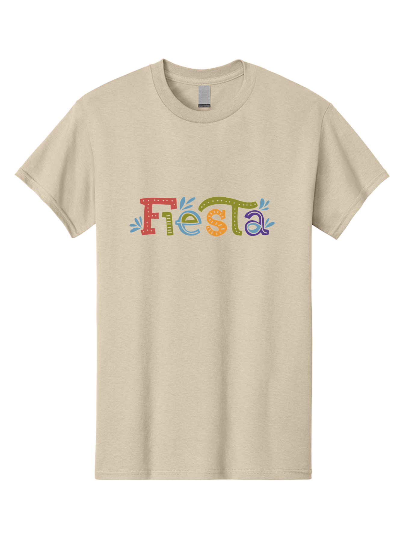 Fiesta-2 Men'S Graphic Tee, 100% Cotton, Comfortable Casual Summer Wear, Machine Washable, Fiesta, Colorful Text, Party Theme, Festive Atmosphere, Vibrant Colors, Celebratory Mood, Lively Graphics - Aaa244