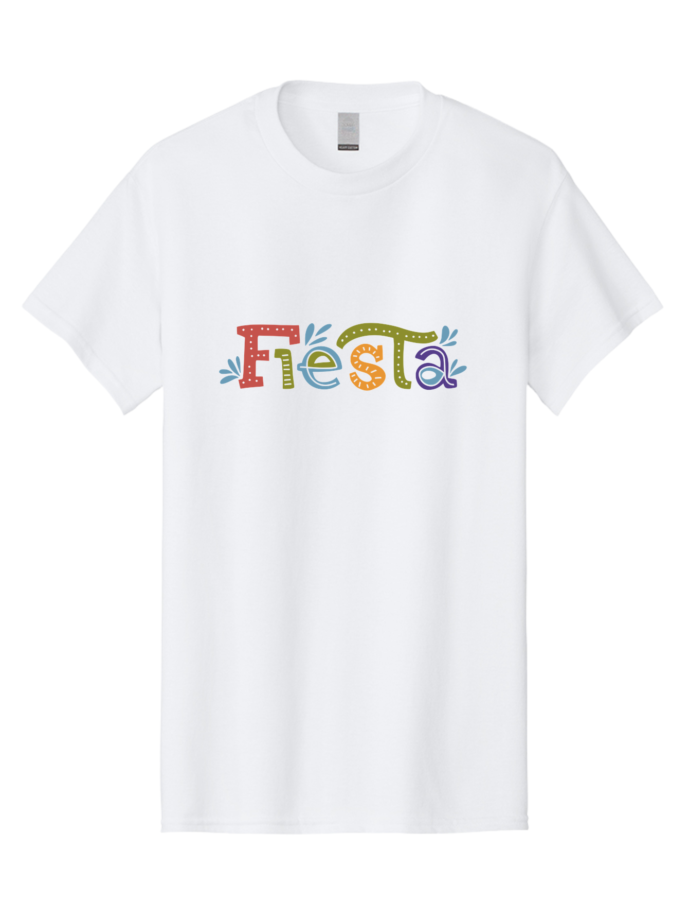 Fiesta-2 Men'S Graphic Tee, 100% Cotton, Comfortable Casual Summer Wear, Machine Washable, Fiesta, Colorful Text, Party Theme, Festive Atmosphere, Vibrant Colors, Celebratory Mood, Lively Graphics - Aaa244