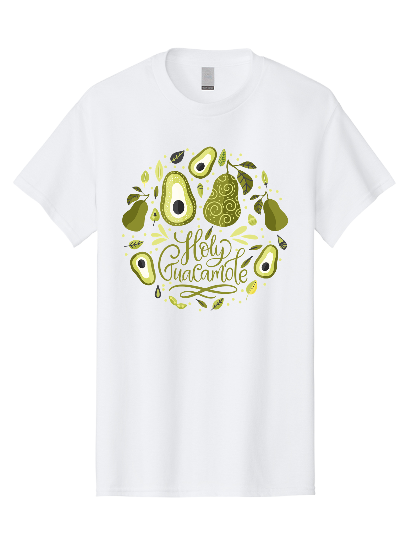 Hello-Avocado Men'S Graphic Tee, 100% Cotton, Comfortable Casual Summer Wear, Machine Washable, Avocado Illustrations, Guacamole Recipe, Healthy Eating, Vegan Lifestyle, Organic Produce, Foodie Culture, Fresh Ingredients, Culinary Delights - Aaa250